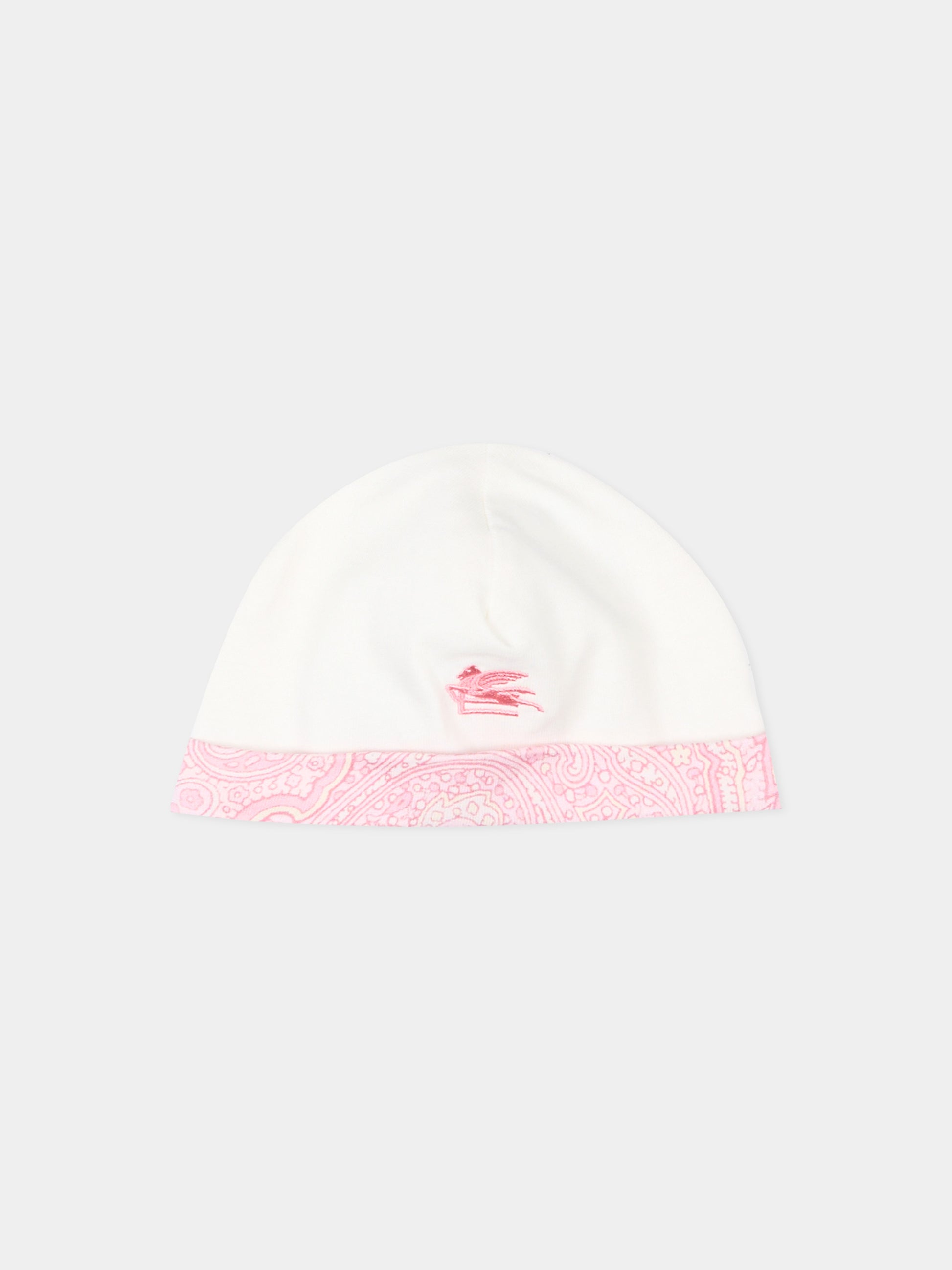 Set tutina avorio per neonata con logo Pegaso,Etro,GYB540-Z3672 102RS