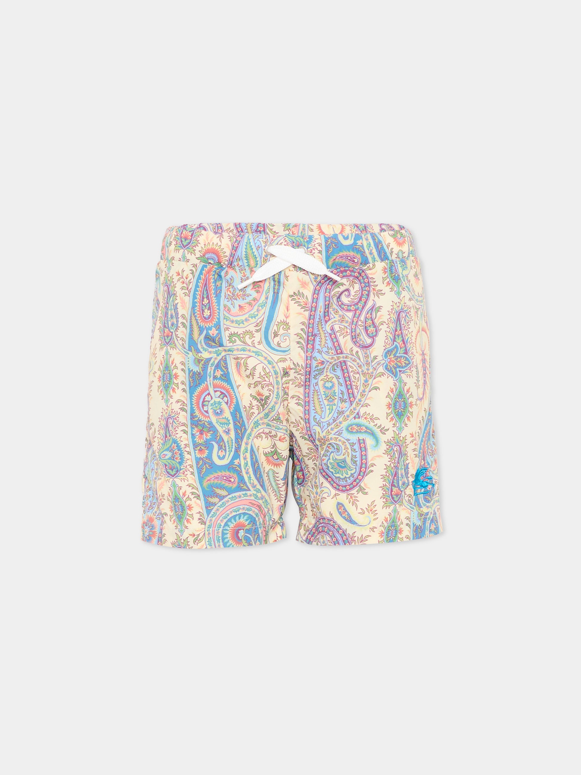 Boxer mare multicolor per bambino con stampa paisley,Etro,GYCP19-N0433 107MC