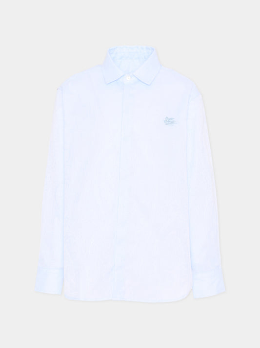 Camicia celeste per bambino con motivo paisley,Etro,GW5P10-P0472 600
