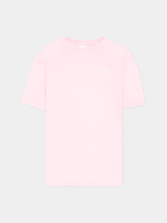 T-Shirt rosa per bambina con logo,Givenchy Kids,H31075 44Z
