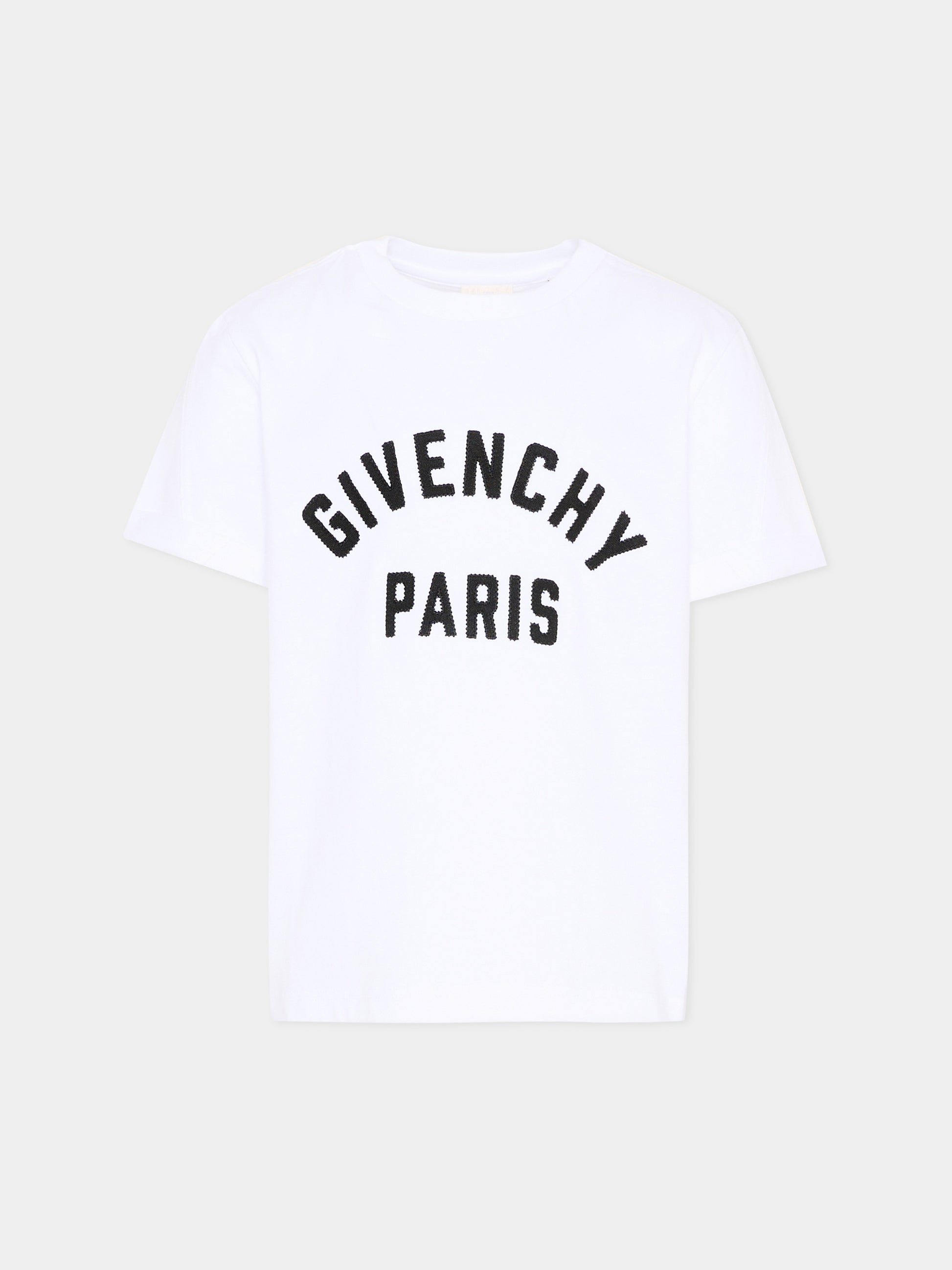 T-Shirt bianca per bambini con logo,Givenchy Kids,H31109 10P