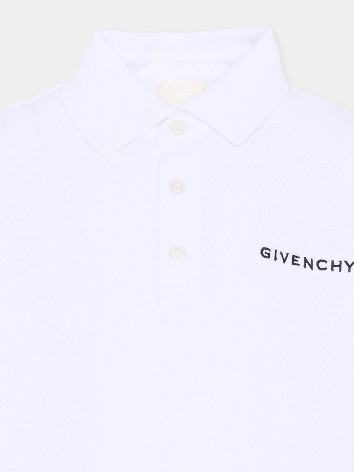 Polo bianca per bambino con logo,Givenchy Kids,H31121 10P