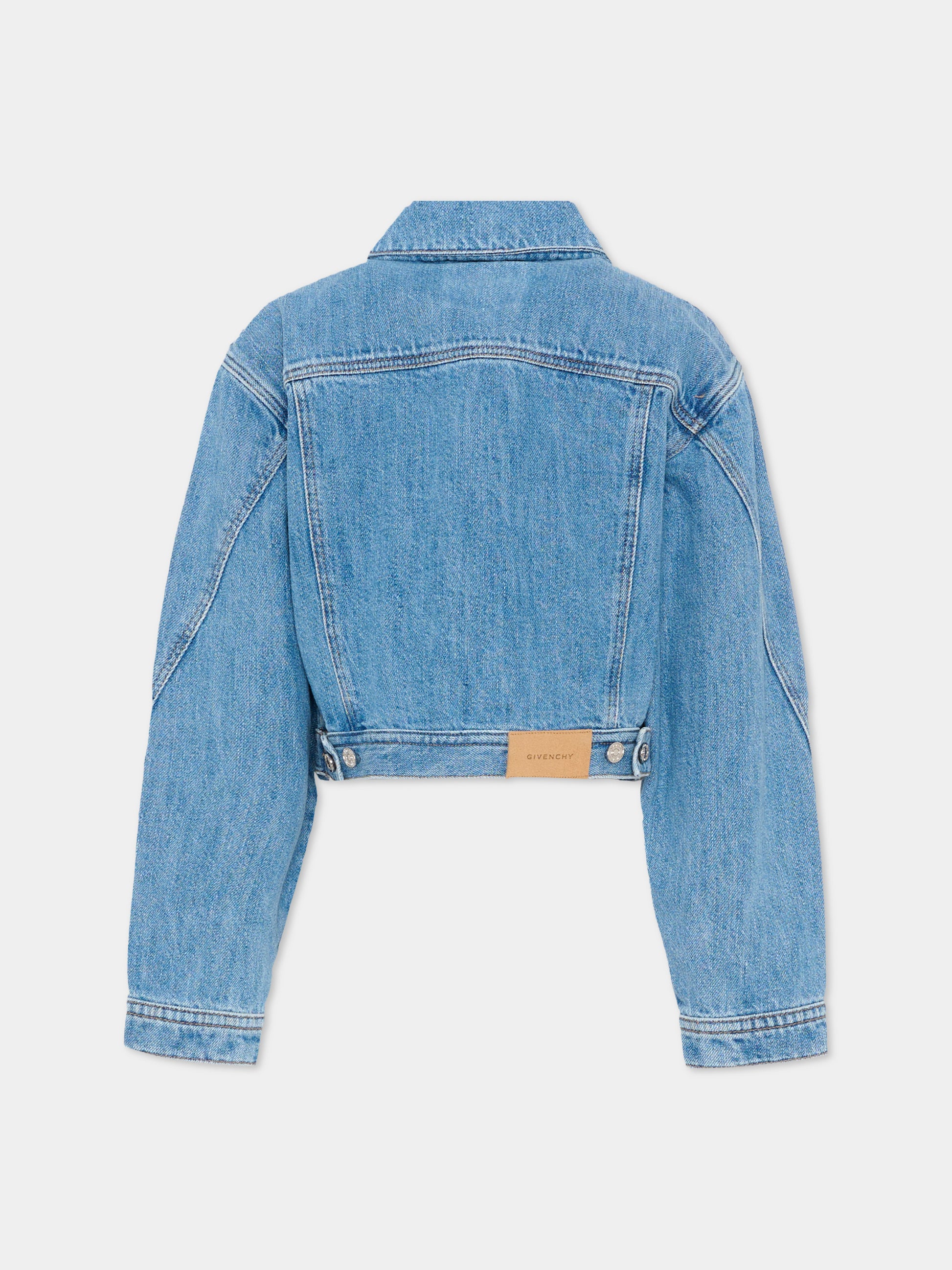 Giubbotto di jeans denim per bambina,Givenchy Kids,H31140 Z10