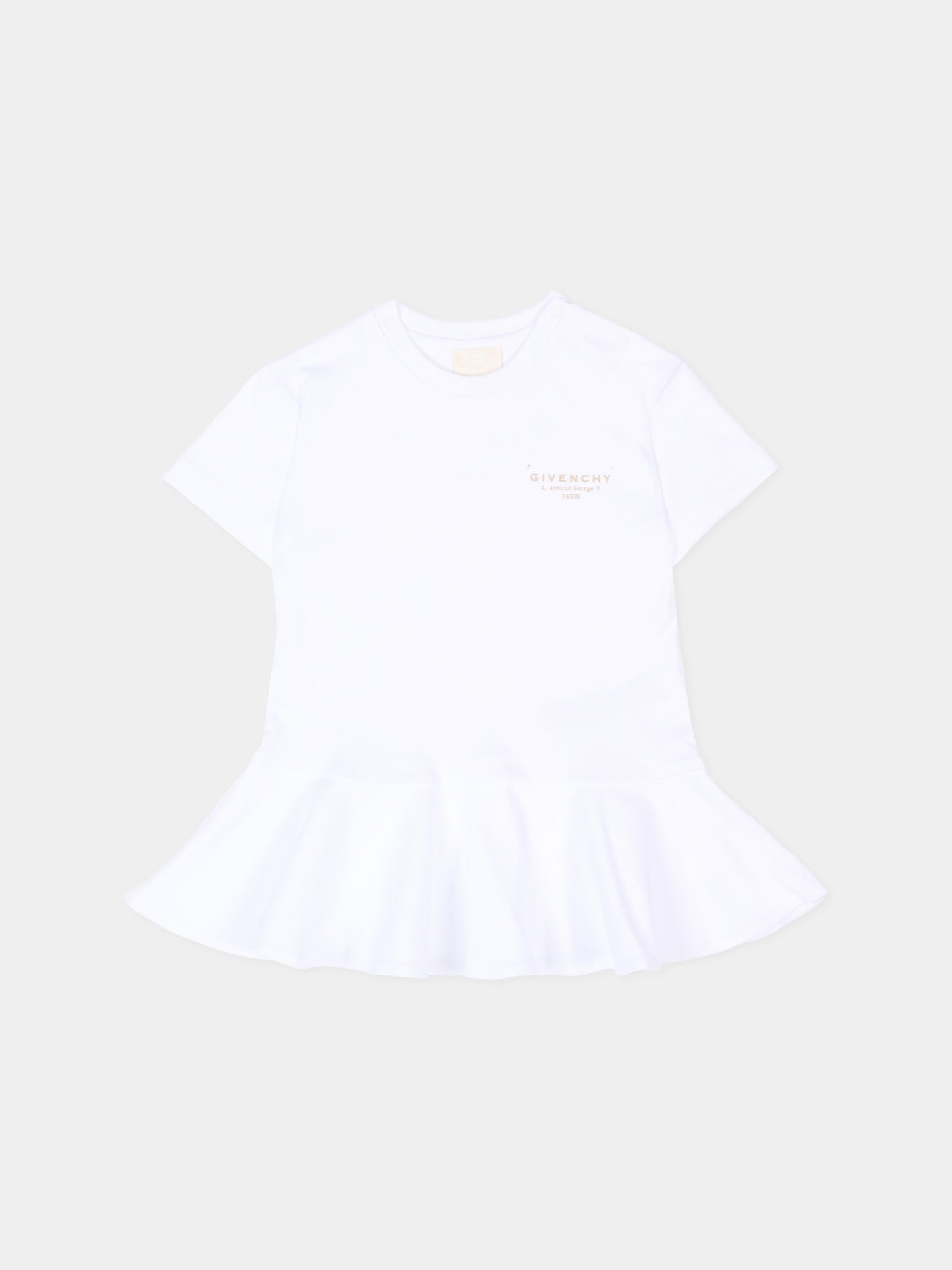 Vestito bianco Givenchy Paris per neonata,Givenchy Kids,H31179 10P