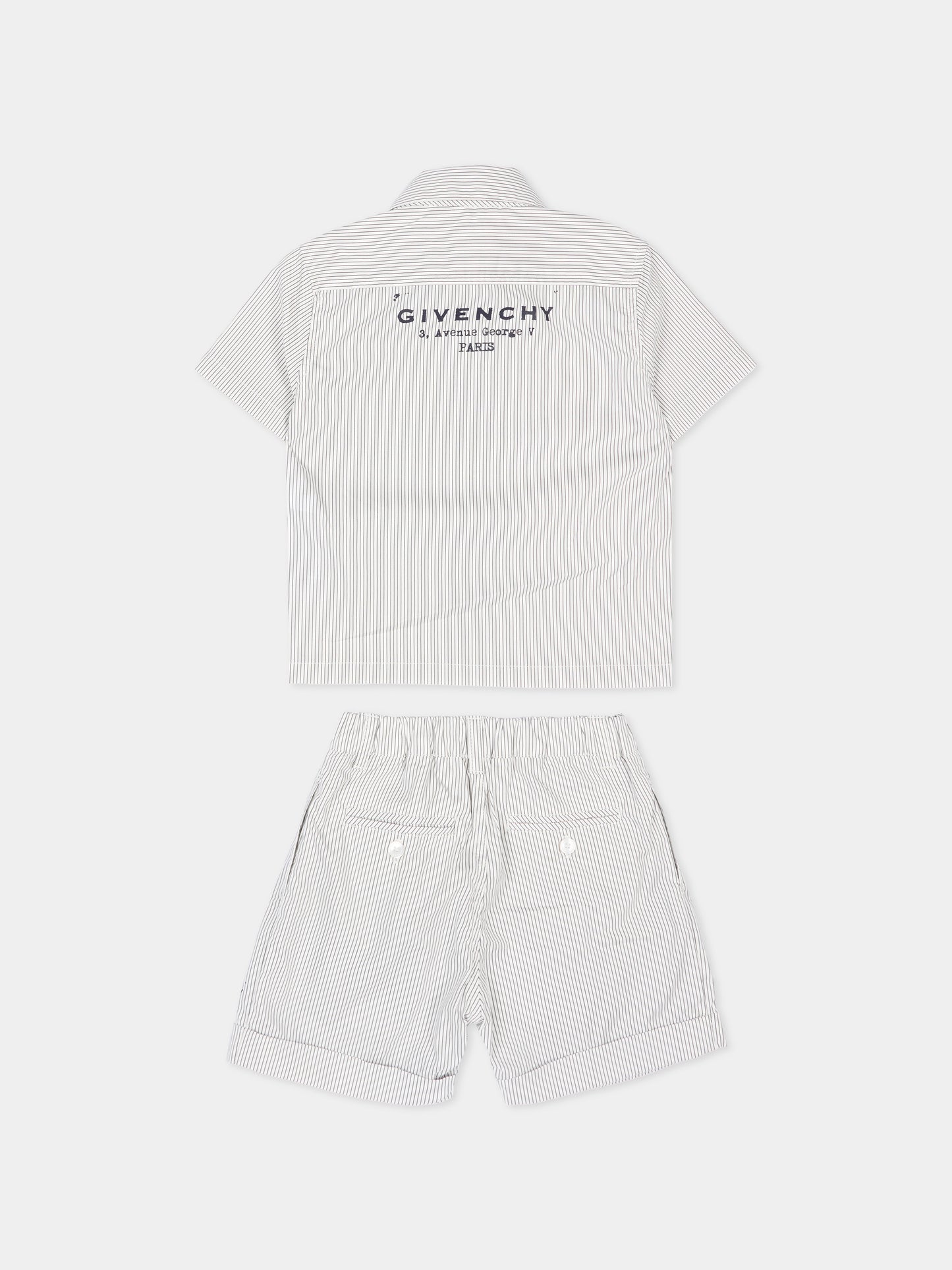 Completo sportivo multicolor per neonato a righe,Givenchy Kids,H31189 N78