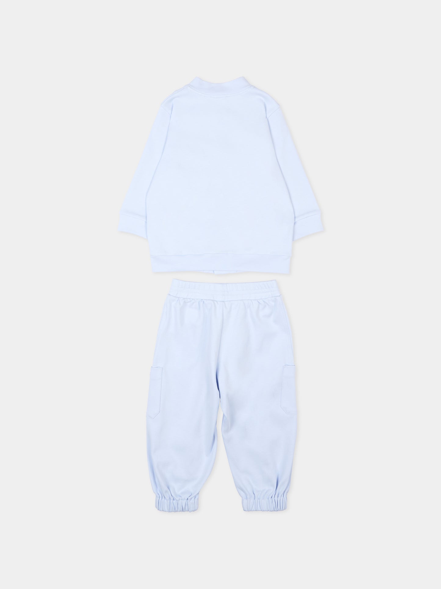 Completo sportivo celeste per neonato,Givenchy Kids,H31263 771