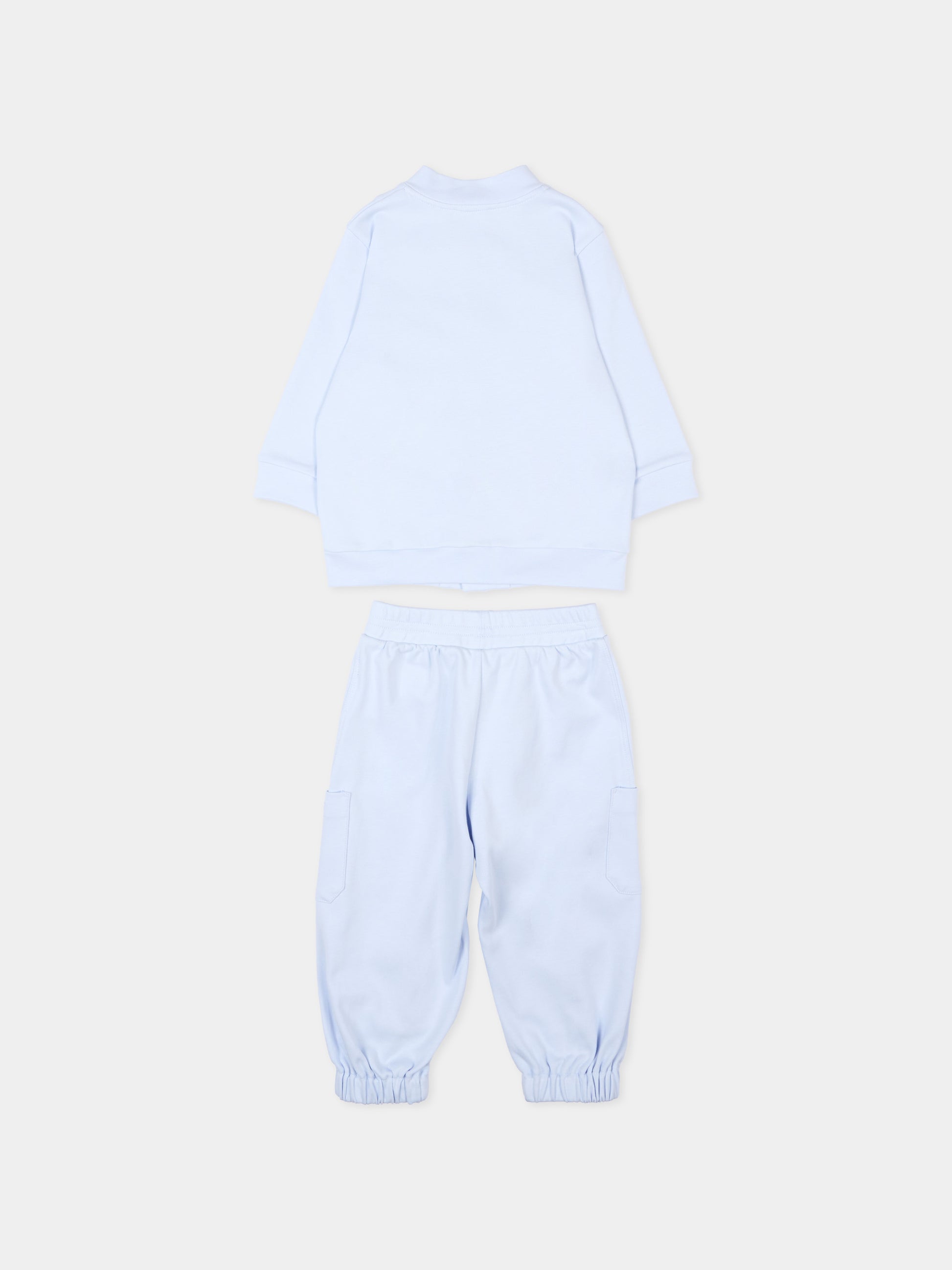 Completo sportivo celeste per neonato,Givenchy Kids,H31263 771