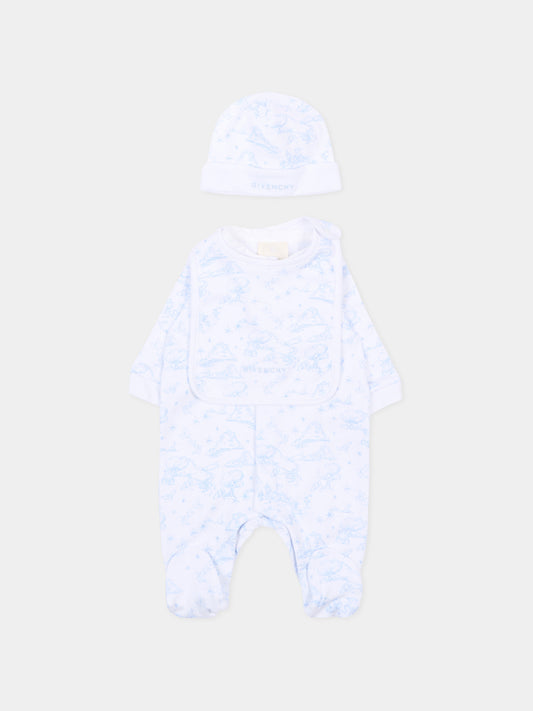 Set tutina multicolor per neonato,Givenchy Kids,H31264 N48