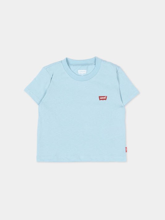 T-shirt celeste per neonato con logo,Levi's Kids,6EA100 BF7