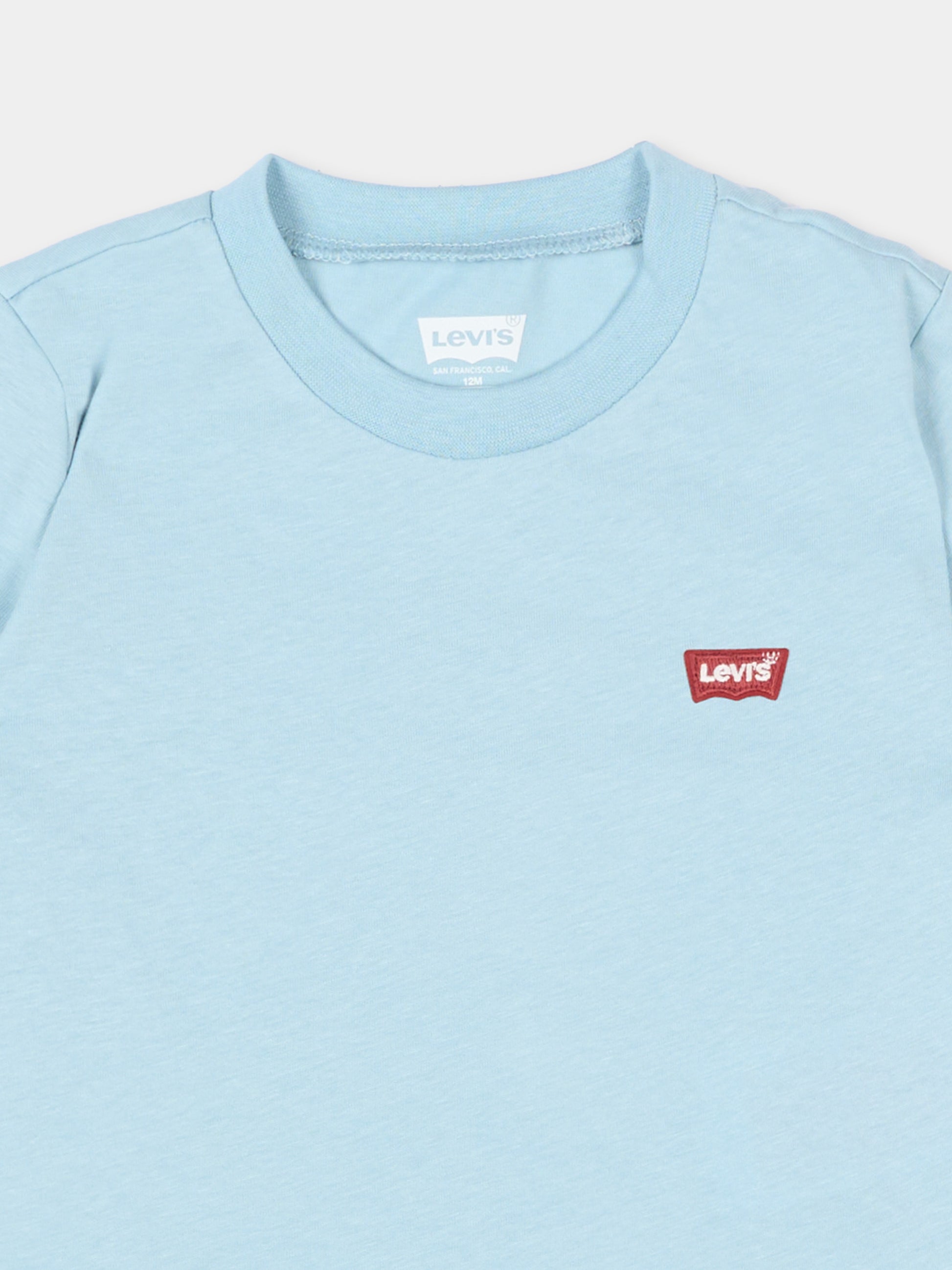T-shirt celeste per neonato con logo,Levi's Kids,6EA100 BF7