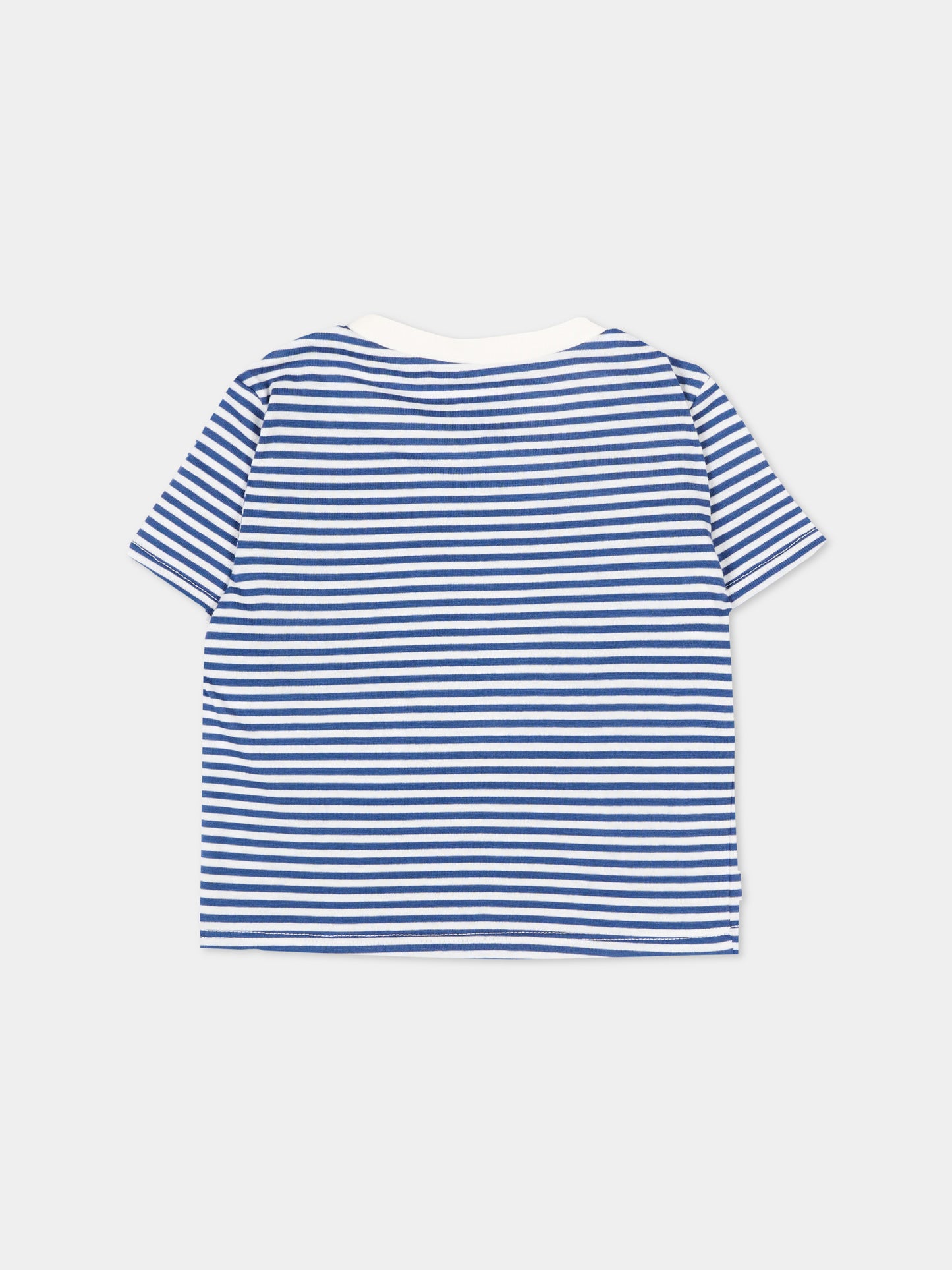 T-shirt multicolor per neonato a righe,Levi's Kids,6EP612 U69