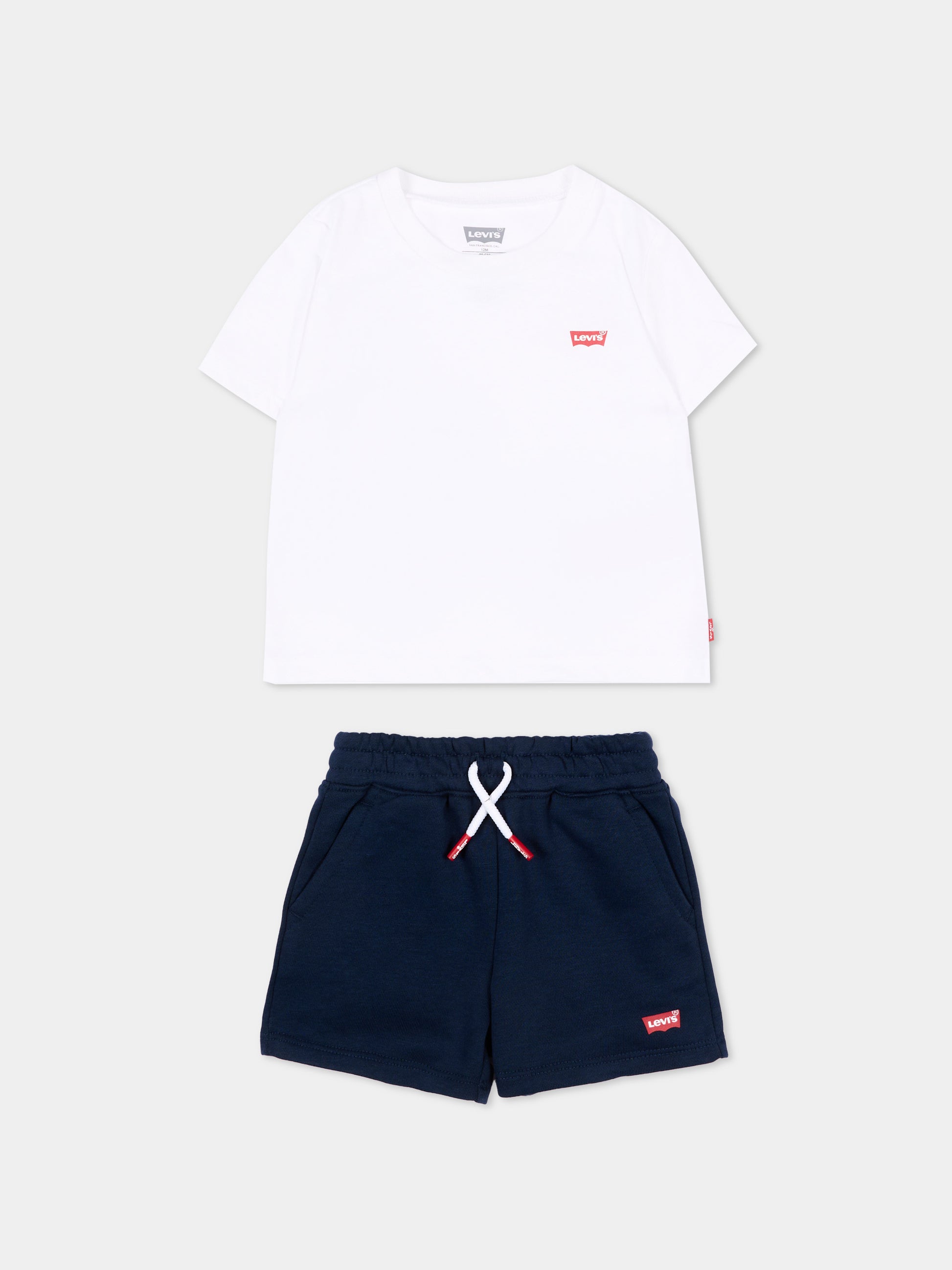Completo sportivo multicolor per neonato con logo,Levi's Kids,6EK813 W1T