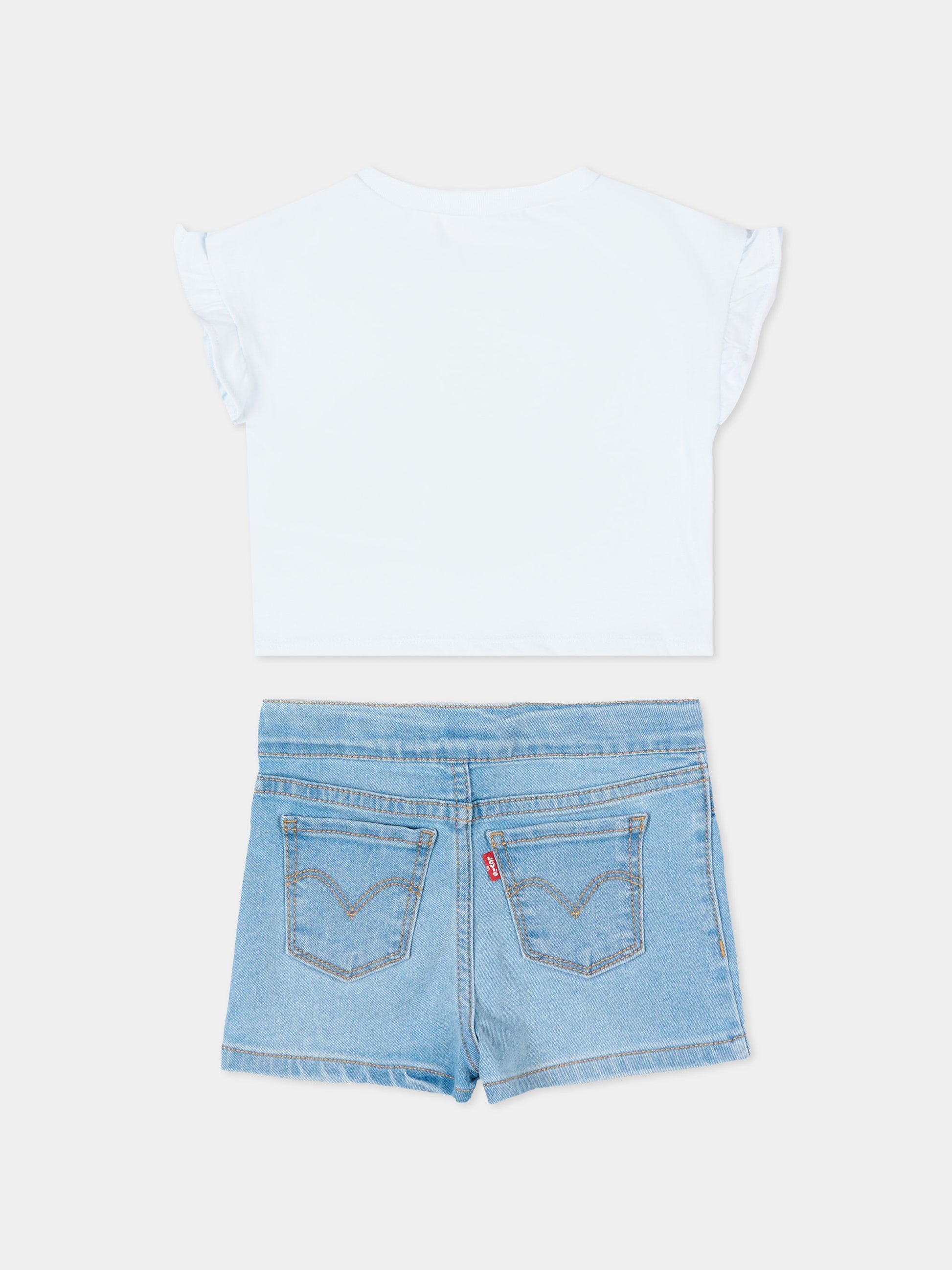 Completo multicolor per neonata con stampa orsetto,Levi's Kids,1EP561 UHG