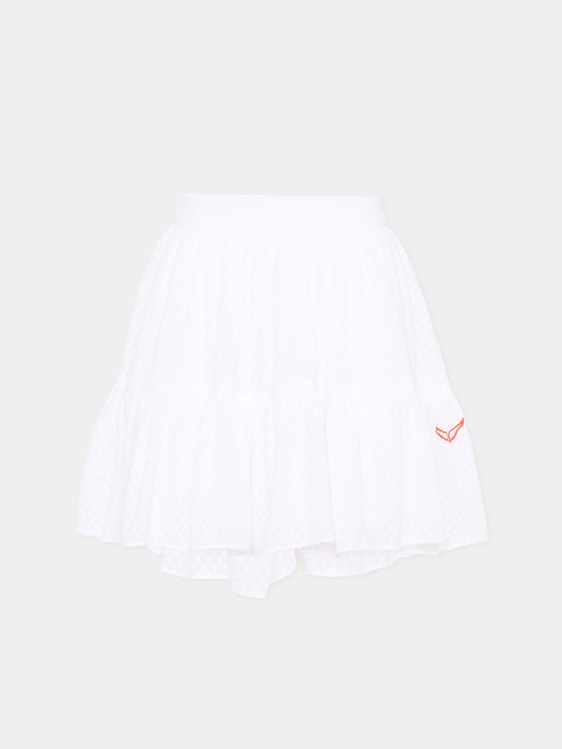 Gonna bianca per bambina con wings,Zadig & Voltaire Kids,X60549 10P