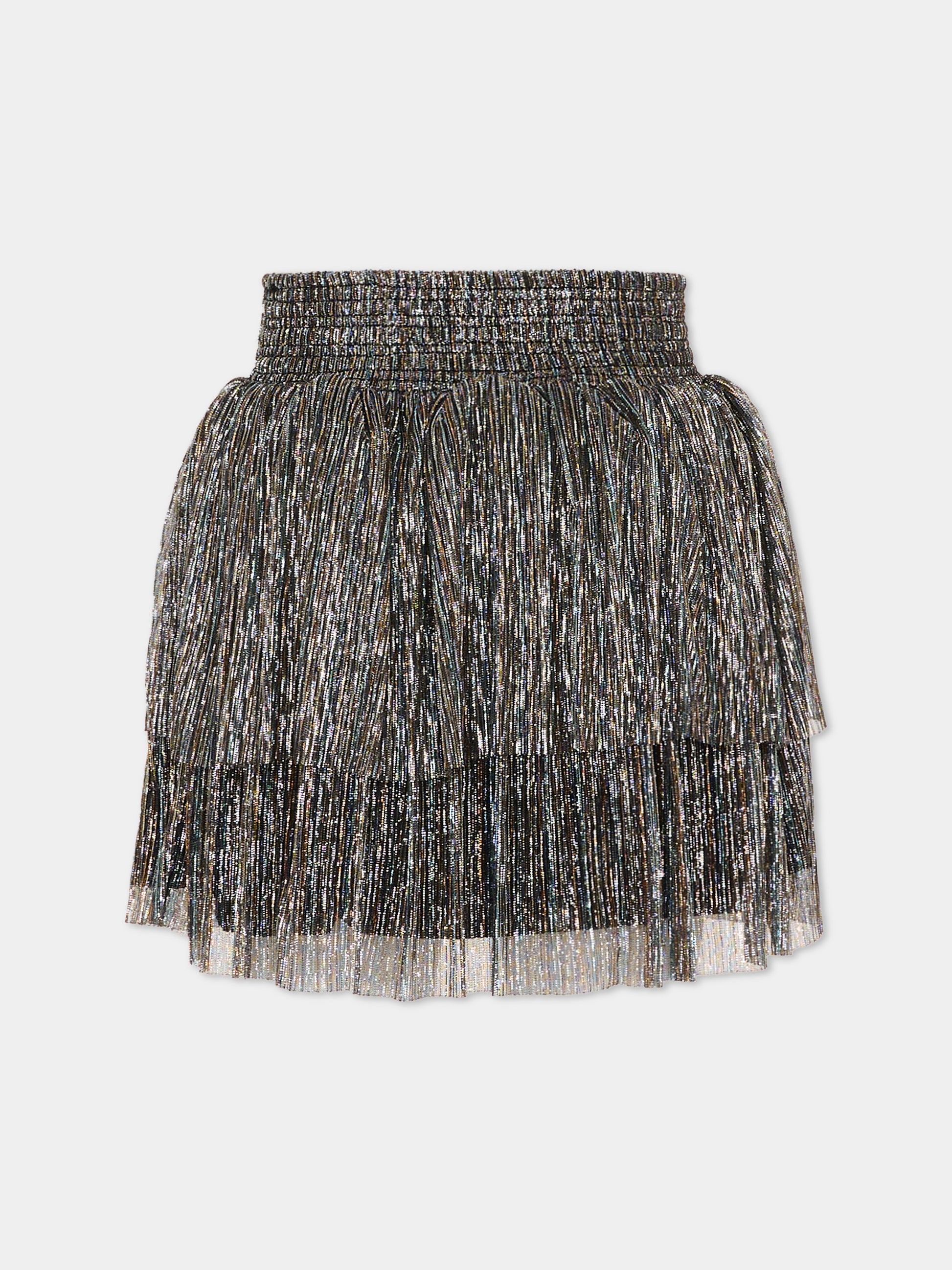 Gonna multicolor per bambina laminata,Zadig & Voltaire Kids,X60556 Z41