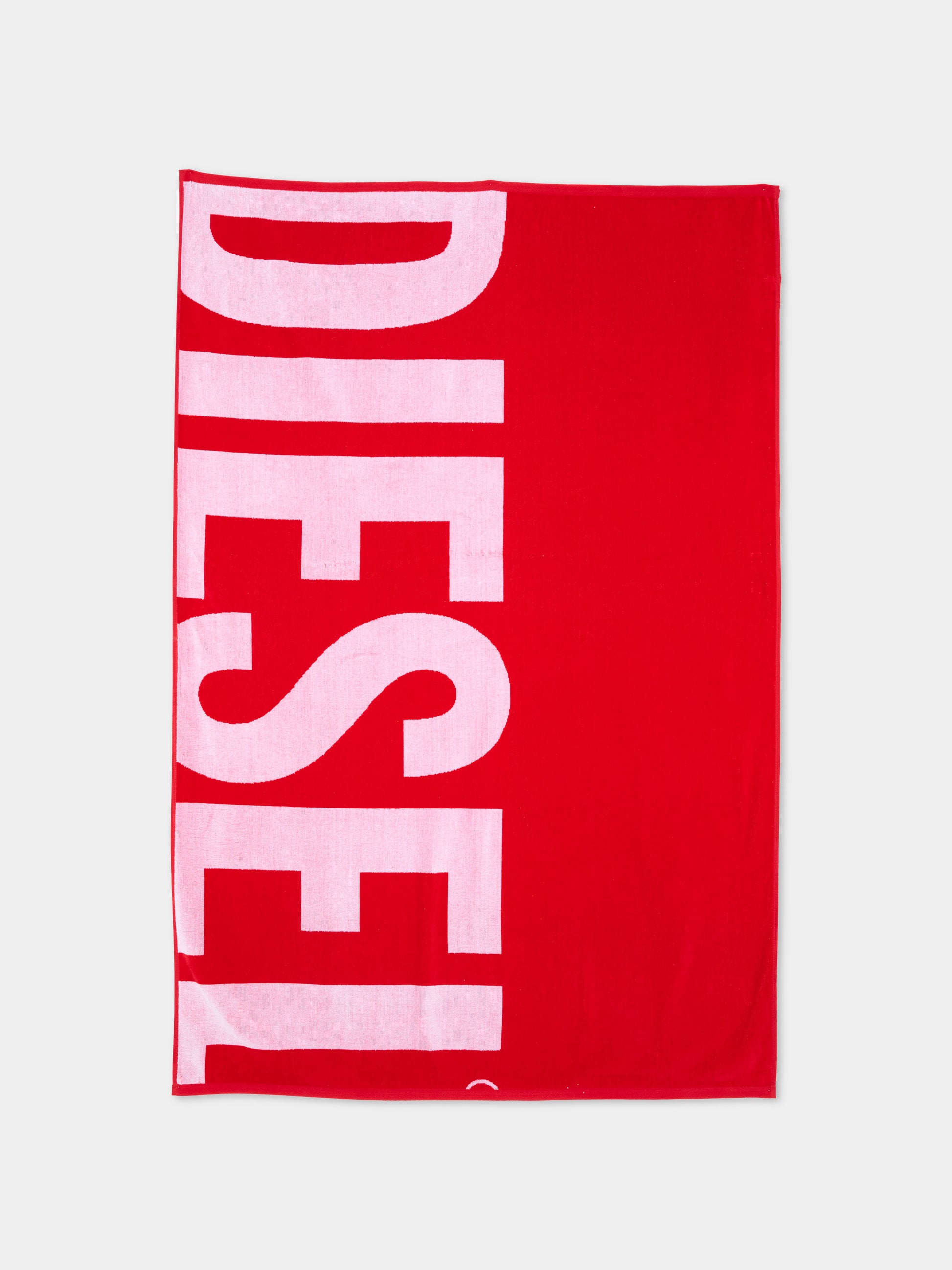 Telo mare rosso per bambini con logo,Diesel,J02748 0QASQ K405