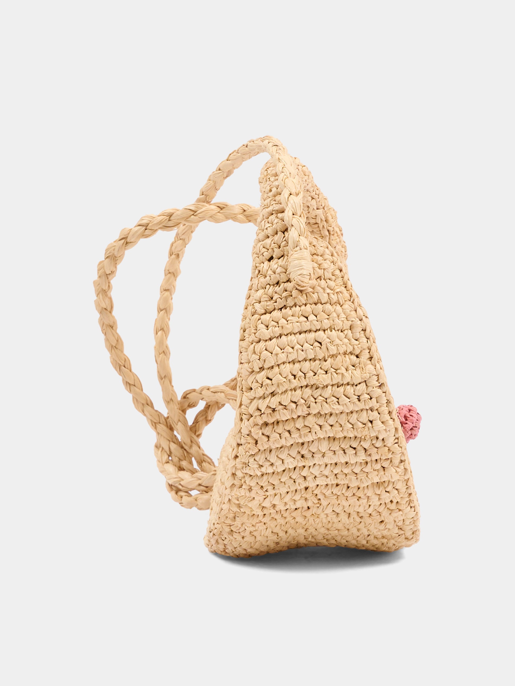 Borsa beige con ciliegie per bambina,Bonpoint,S06GBAW00002 006