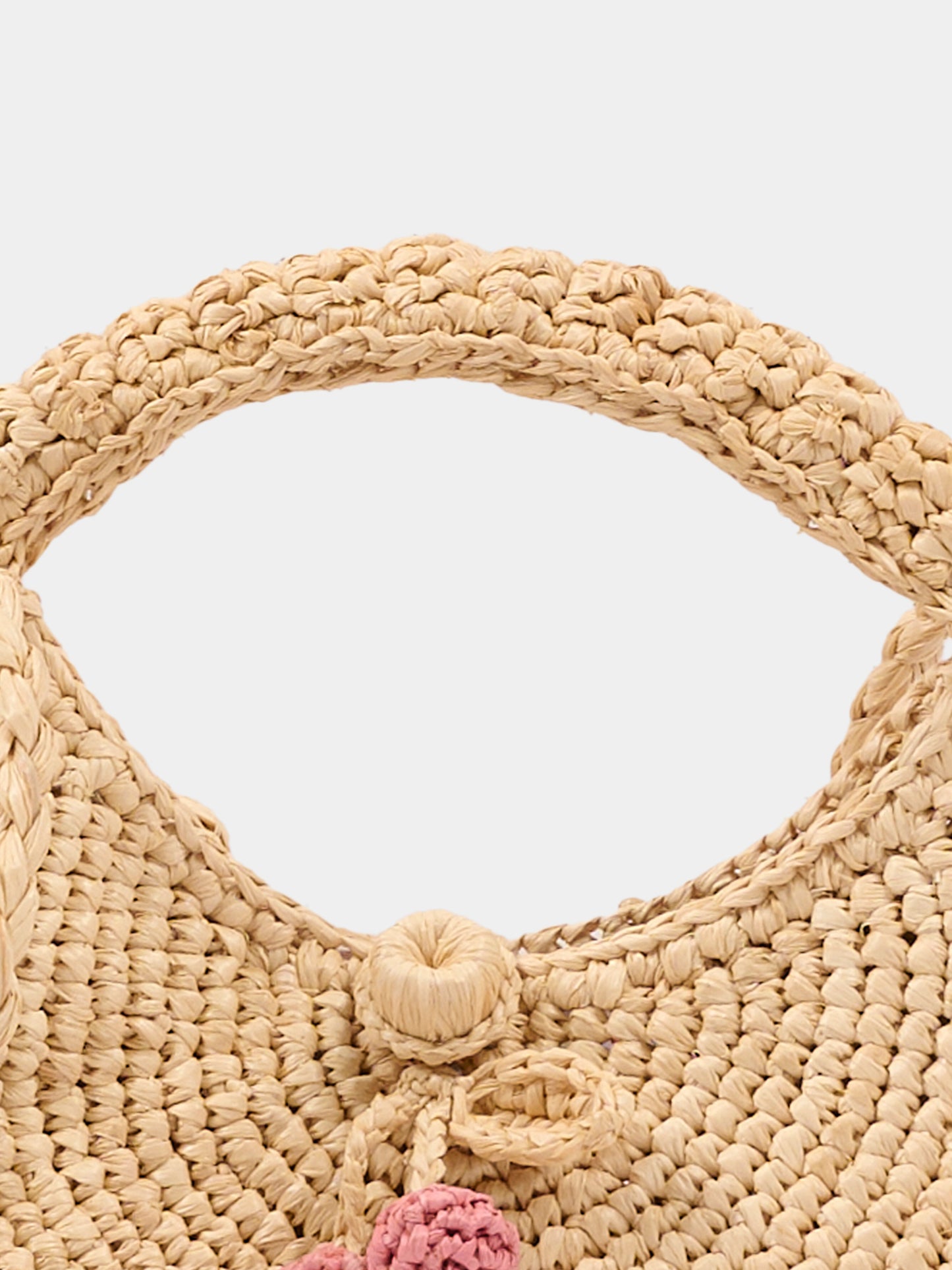 Borsa beige con ciliegie per bambina,Bonpoint,S06GBAW00002 006