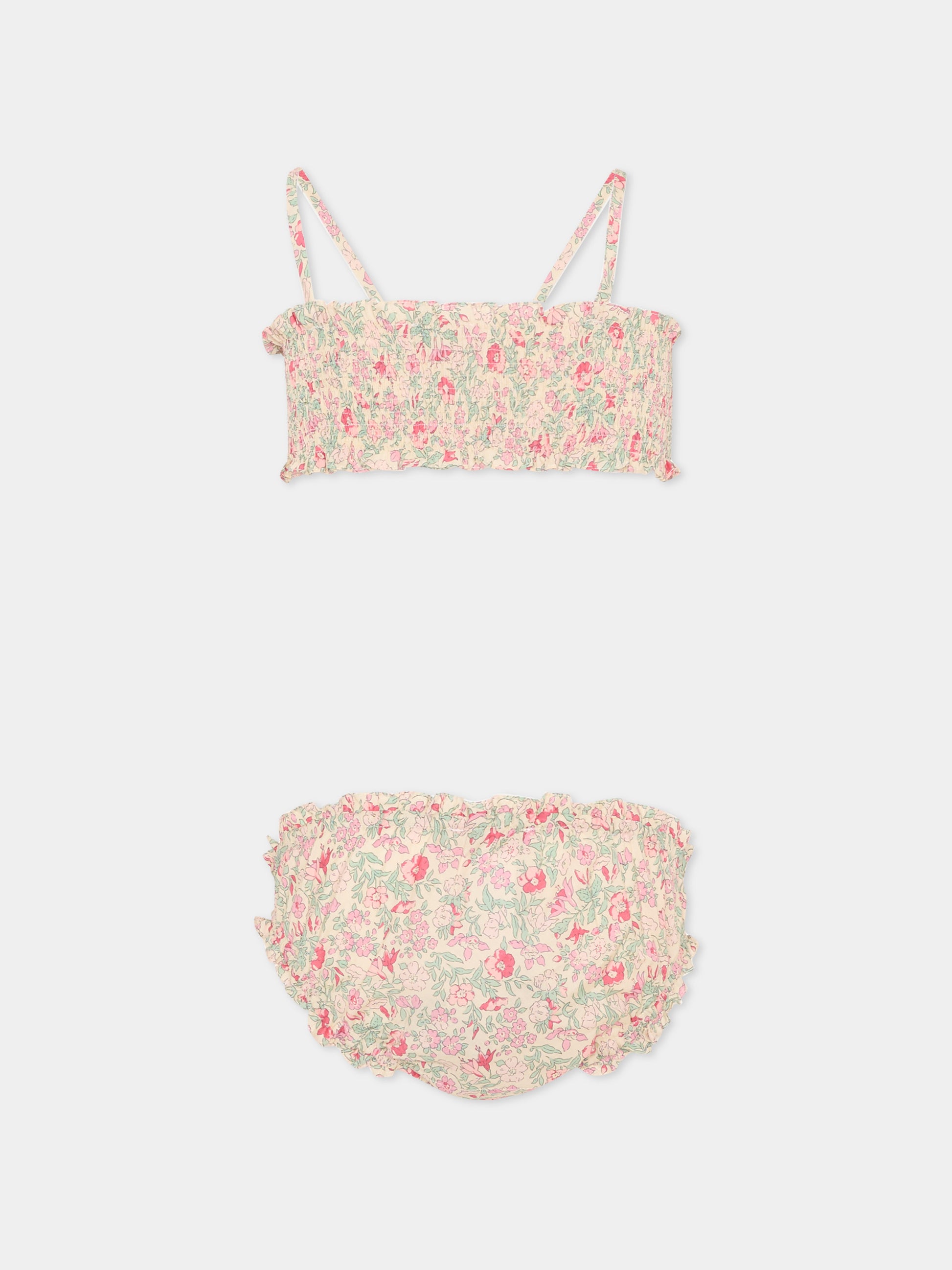 Slip e bikini multicolor per bambina con stampa floreale,Bonpoint,S06GSSW00003 528