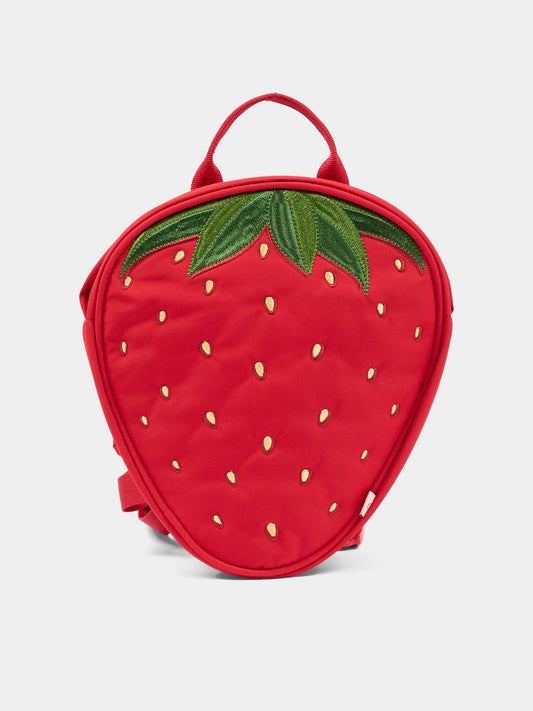 Sac à dos rouge pour fille Strawberry