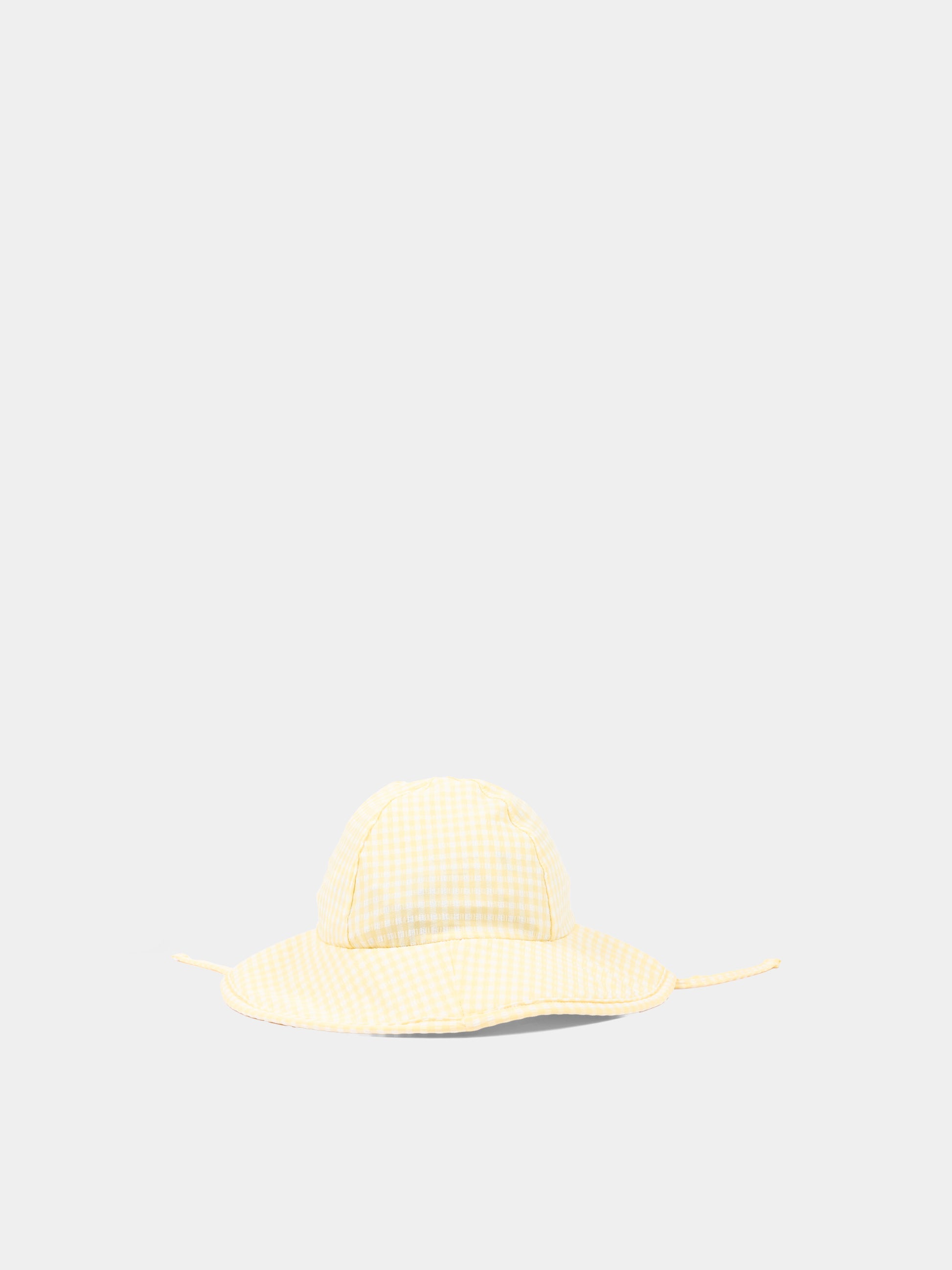 Cloche multicolor vichy per bambina,Konges Sløjd,KS104788 BANANA ALMOND CHECK