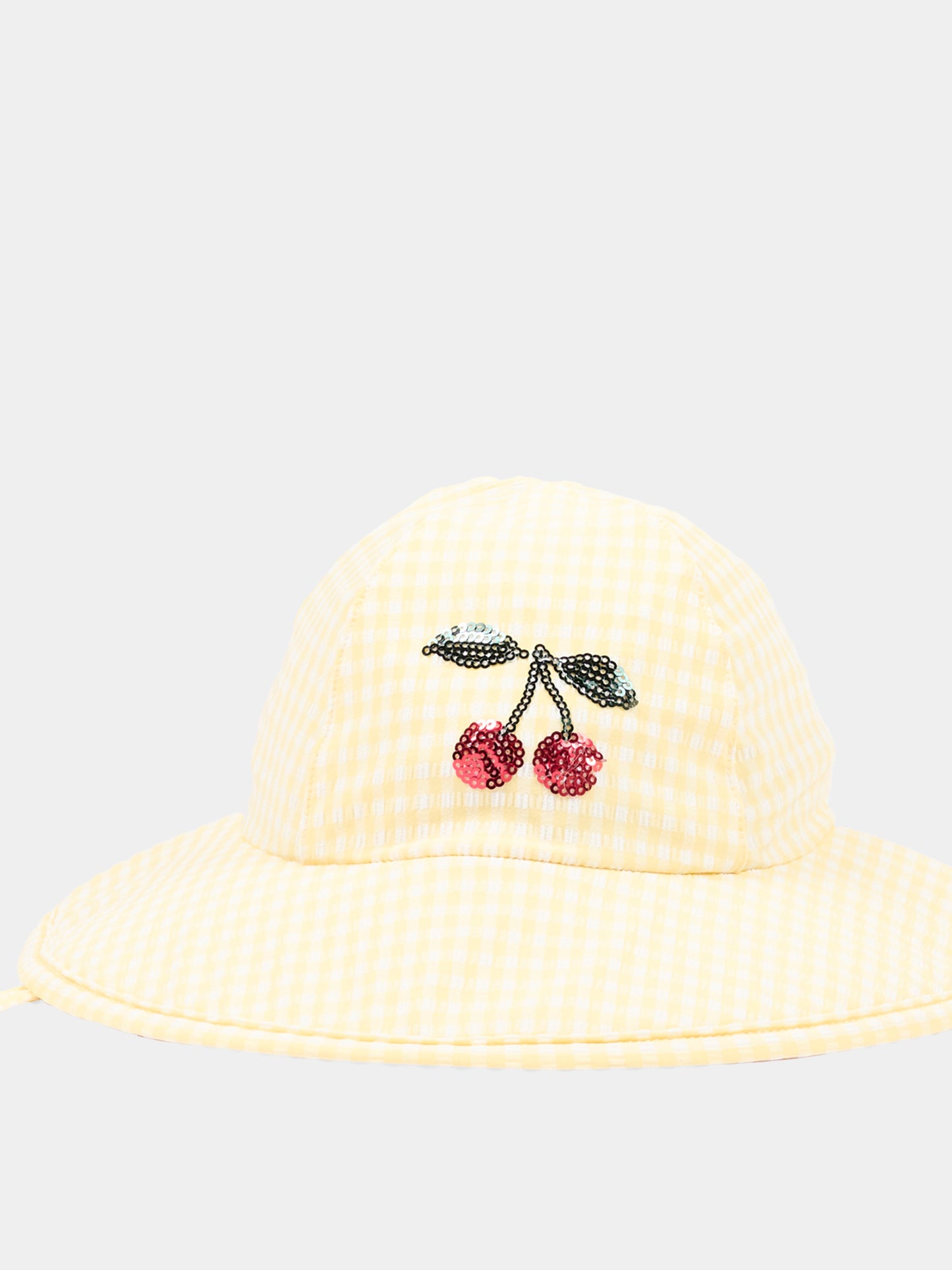 Cloche multicolor vichy per bambina,Konges Sløjd,KS104788 BANANA ALMOND CHECK