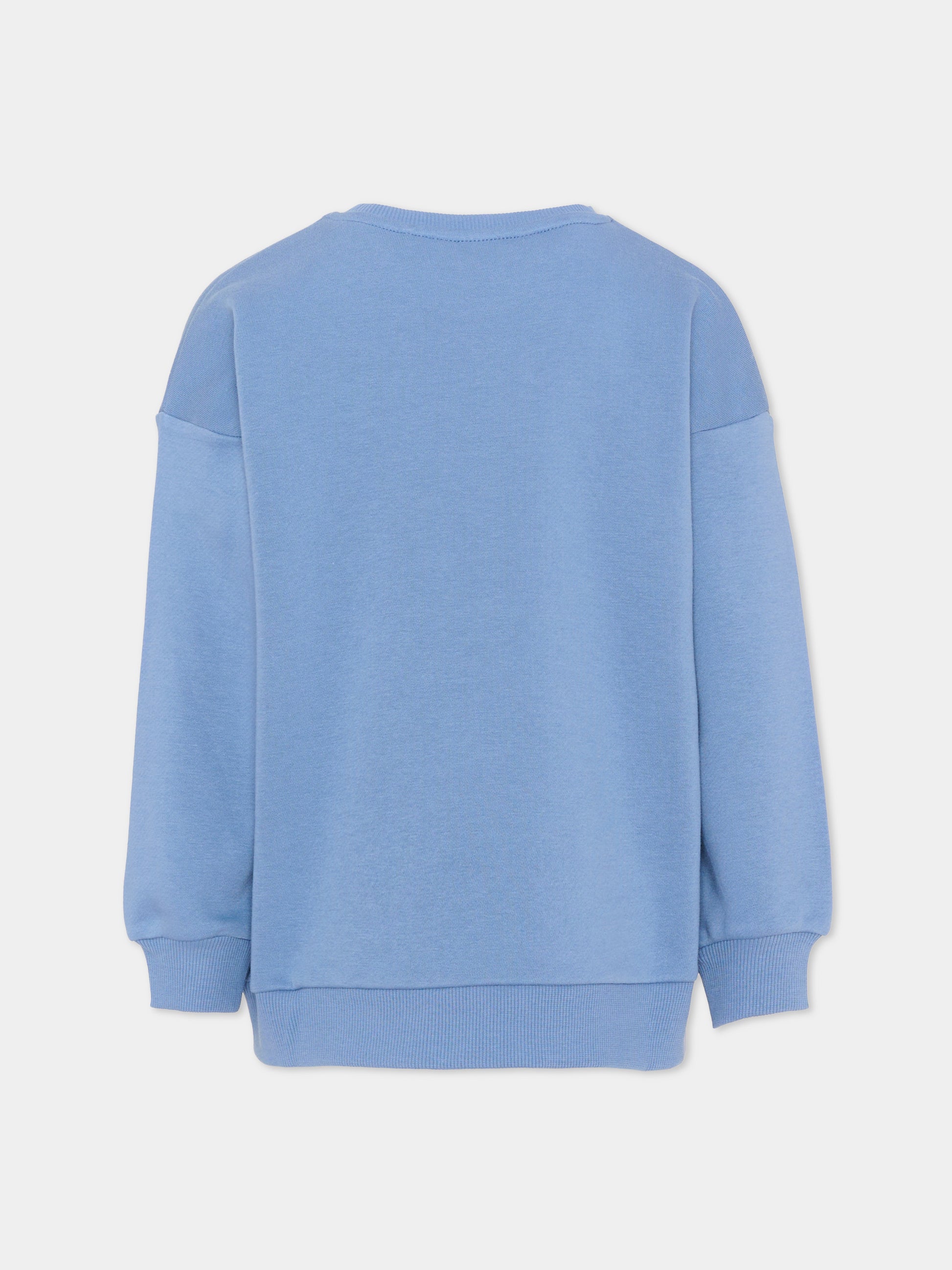 Felpa blu per bambina con gelato,Konges Sløjd,KS104948 COLONY BLUE