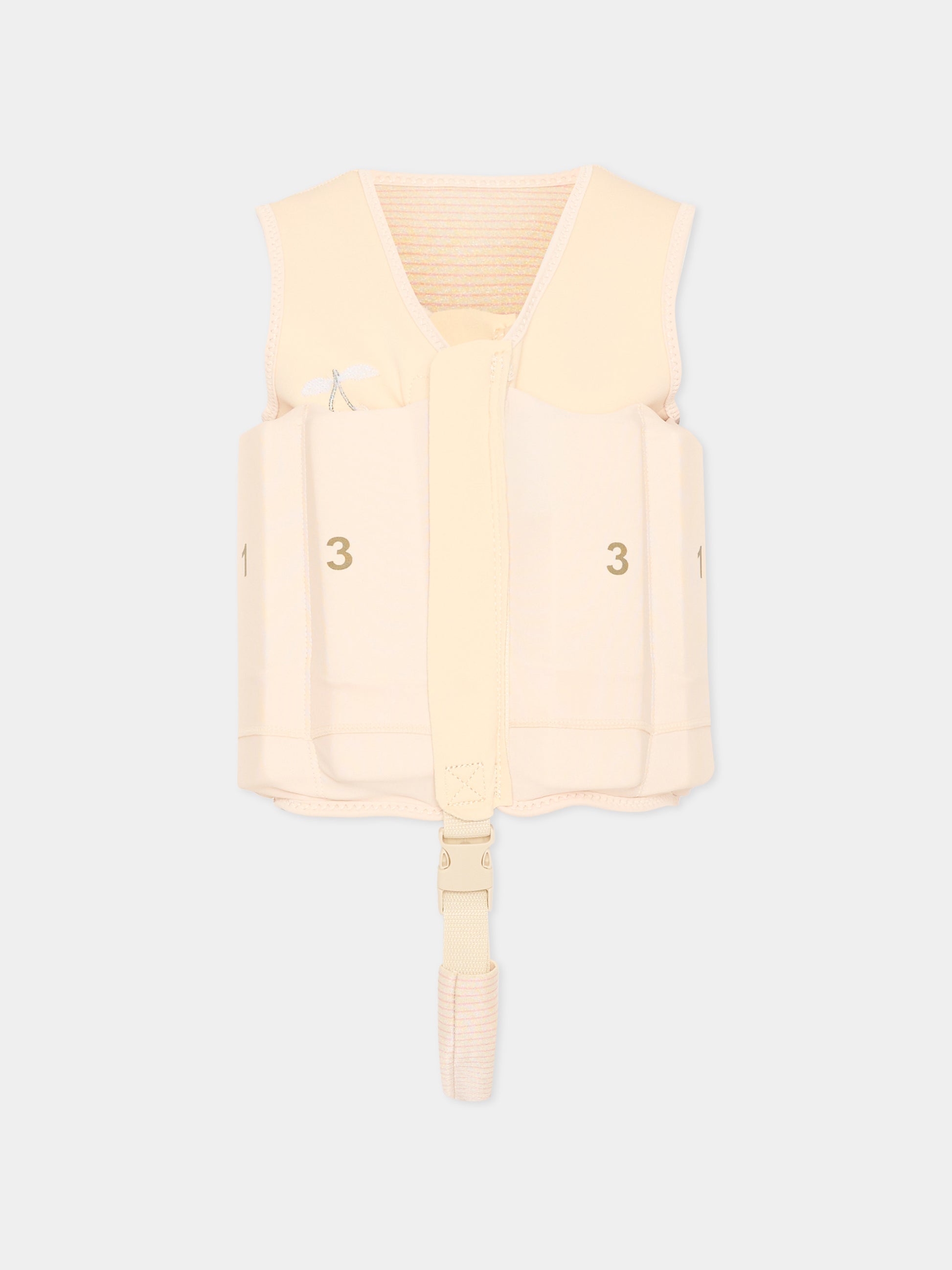 Giubbotto salvagente rosa per bambina con ciliegie,Konges Sløjd,KS104726 ROSE STRIPE