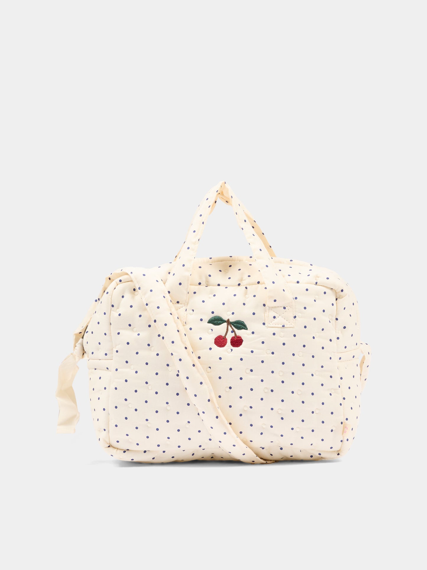 Sac à jeux sensoriels ivoire à pois pour fille