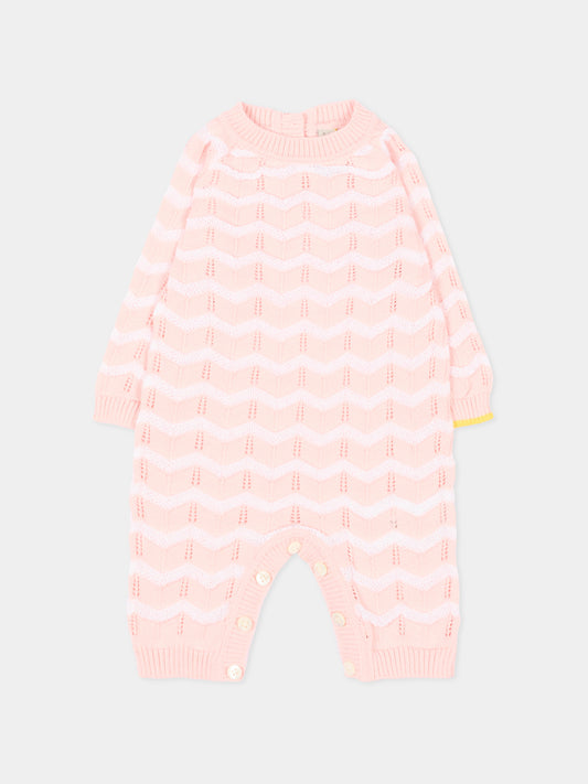 Tutina rosa per neonata chevron,Gensami,ROLONG-ZIGRAY-CO BABY PINK