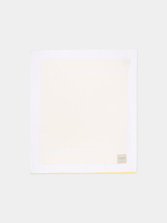 Coperta bianca per neonati in maglia,Gensami,BLA-ZIGRAY-CO OFF WHITE