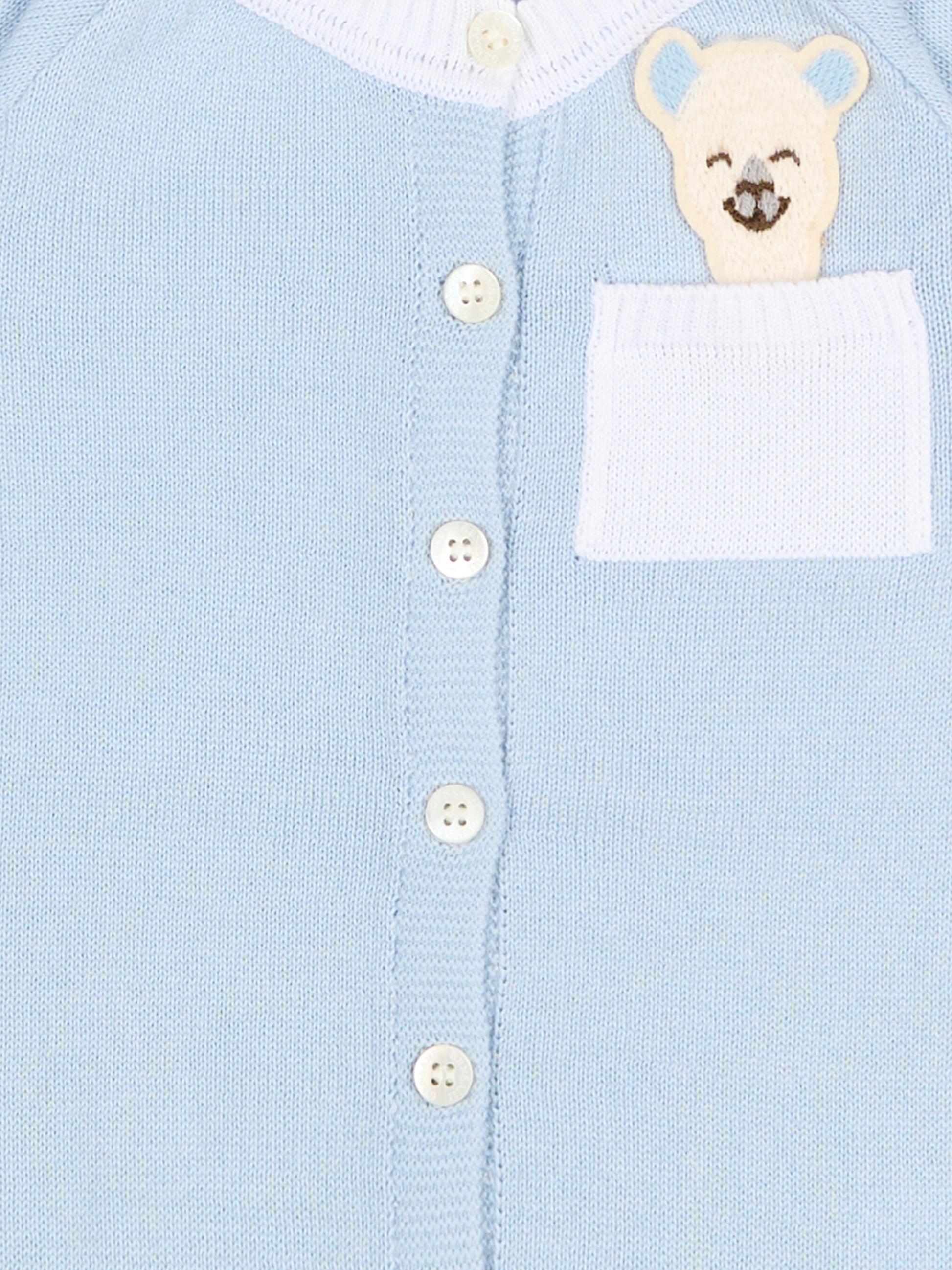 Pagliaccetto celeste per neonato con alpaca,Gensami,ROSHORT-ALPPOCKET-CO SKY BLUE