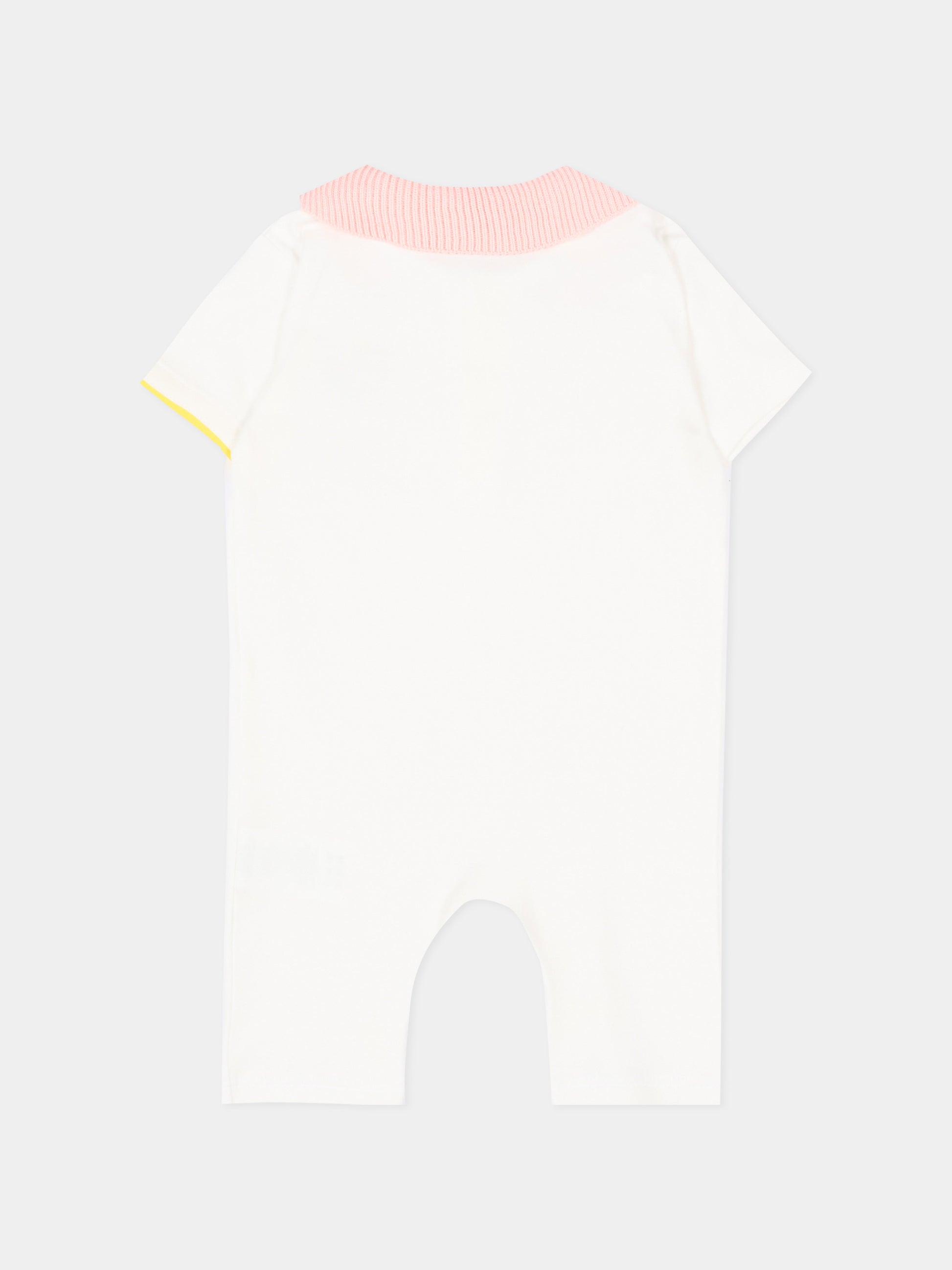 Pagliaccetto avorio per neonata con sirenetta,Gensami,ROSHORT-MERMAID-J OFF WHITE + BABY PINK