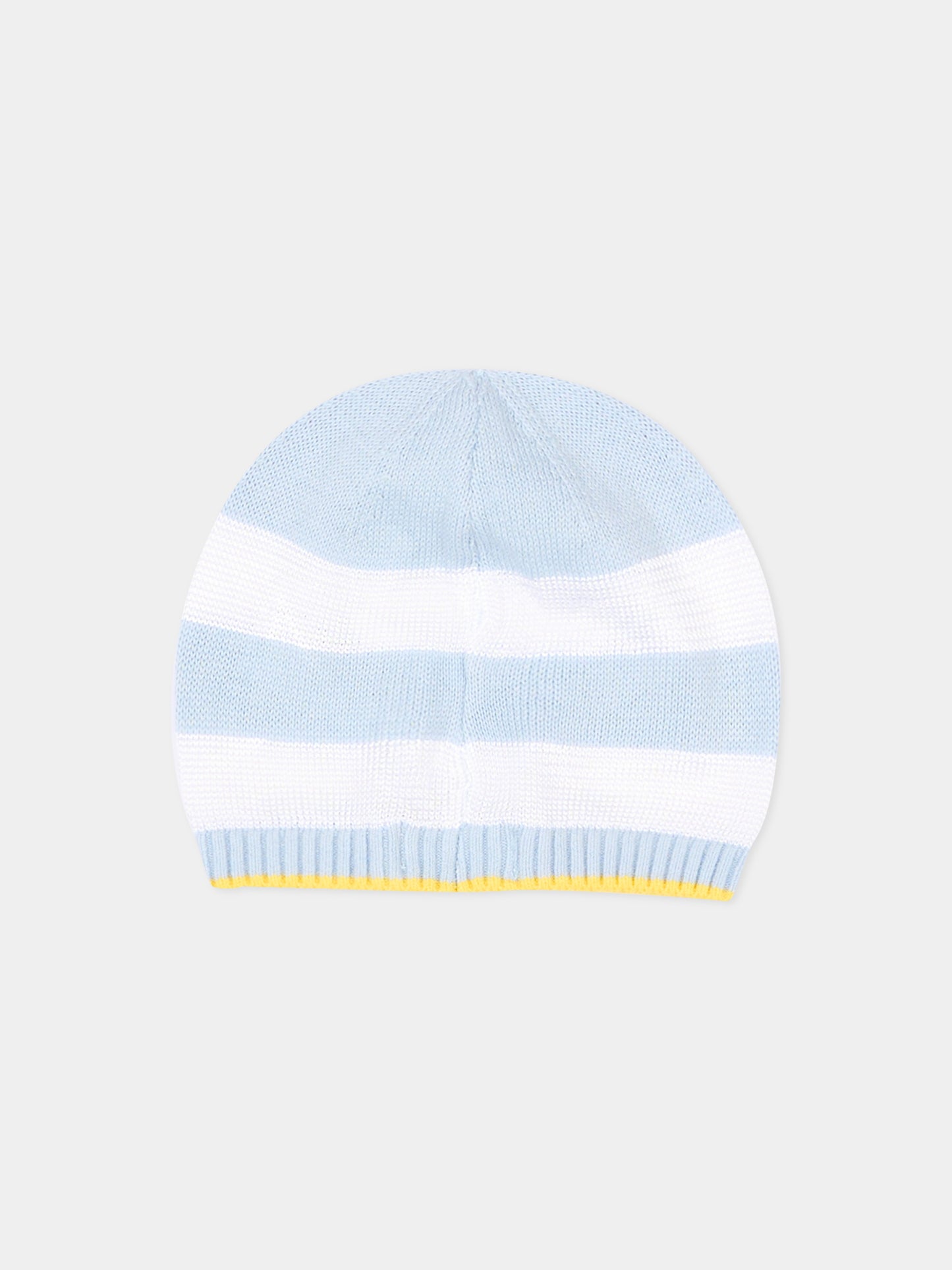 Cappello celeste a righe per neonato,Gensami,HAT-STRIPES-CO SKY BLUE