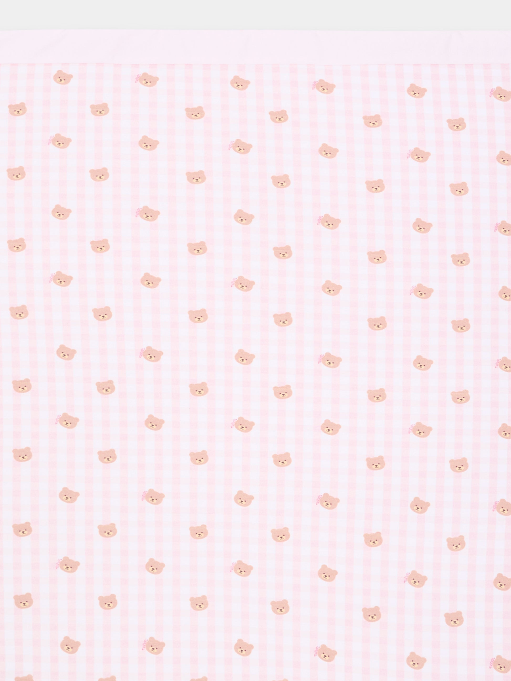 Coperta rosa per neonata con teddy bear,Nanán,E26022R