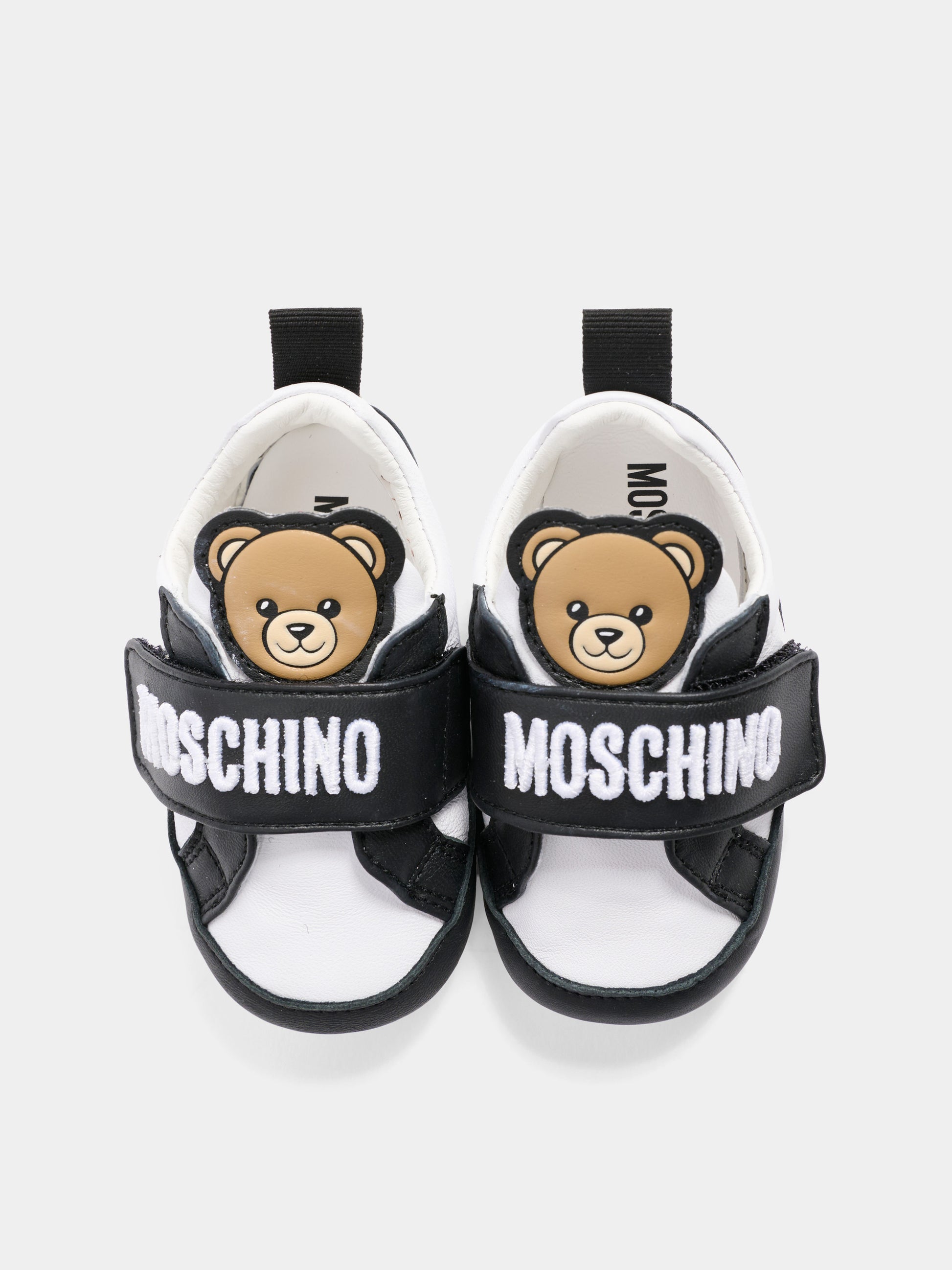 Sneakers bassa bianca per neonati con Teddy Bear,Moschino Kids,82900 - VAR3