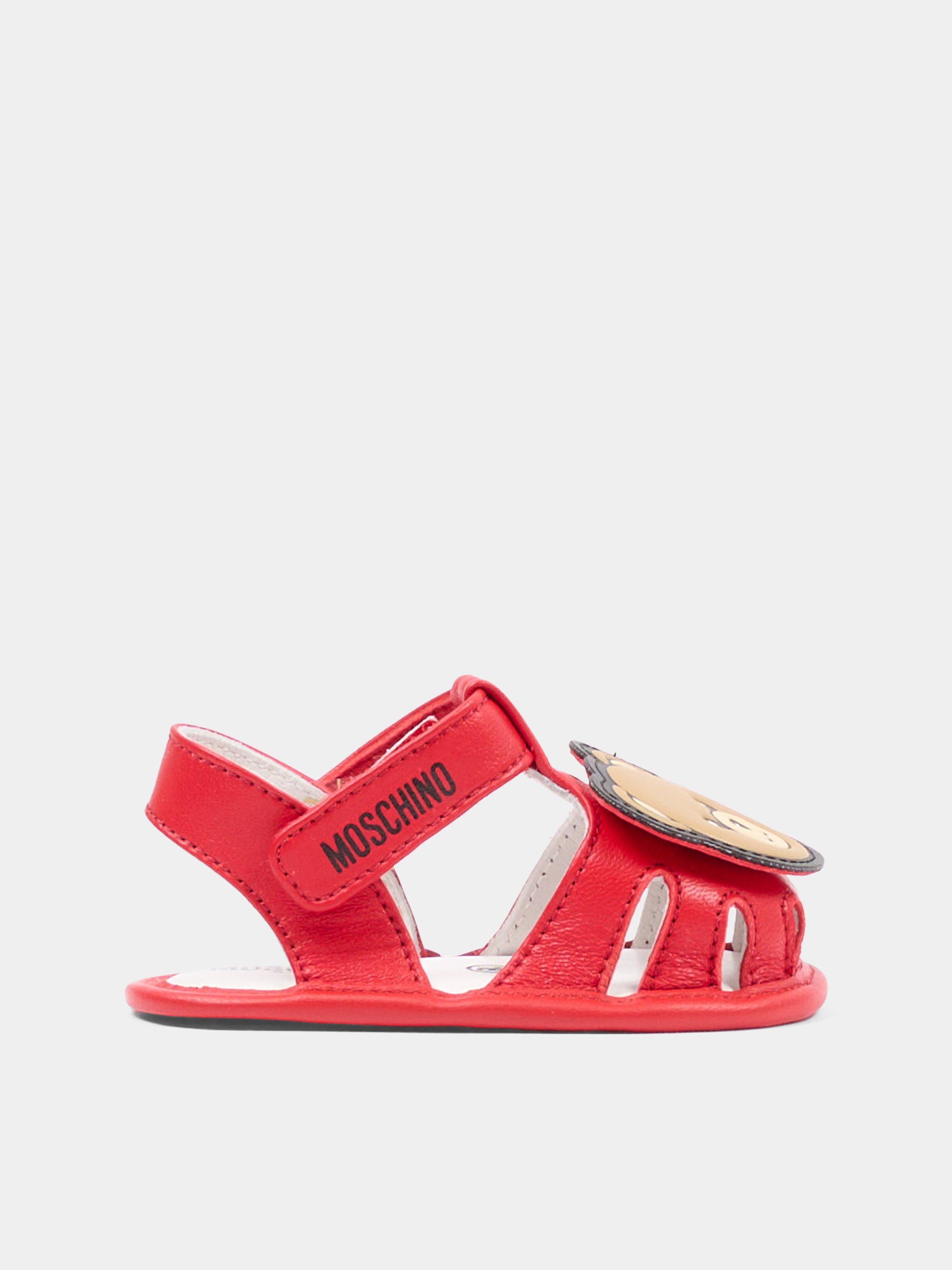 Sandali rossi per neonata con Teddy Bear,Moschino Kids,82881 - VAR5