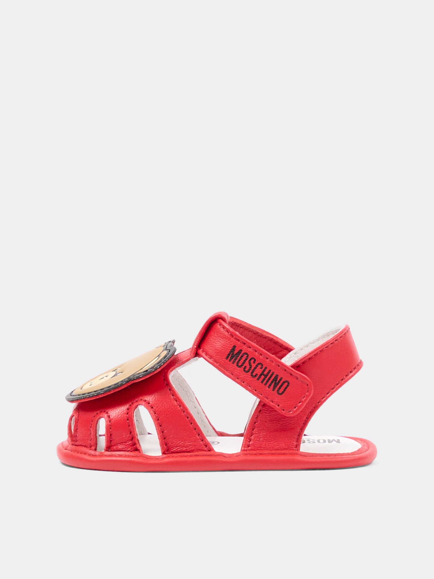 Sandali rossi per neonata con Teddy Bear,Moschino Kids,82881 - VAR5