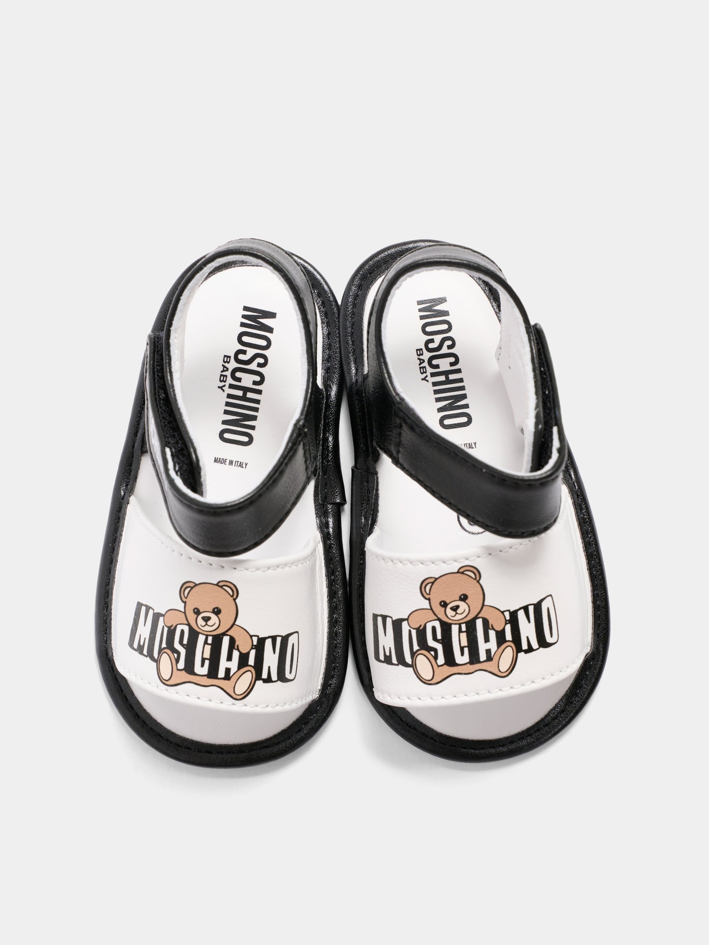 Sandali multicolor per neonato con logo,Moschino Kids,82872 - VAR1