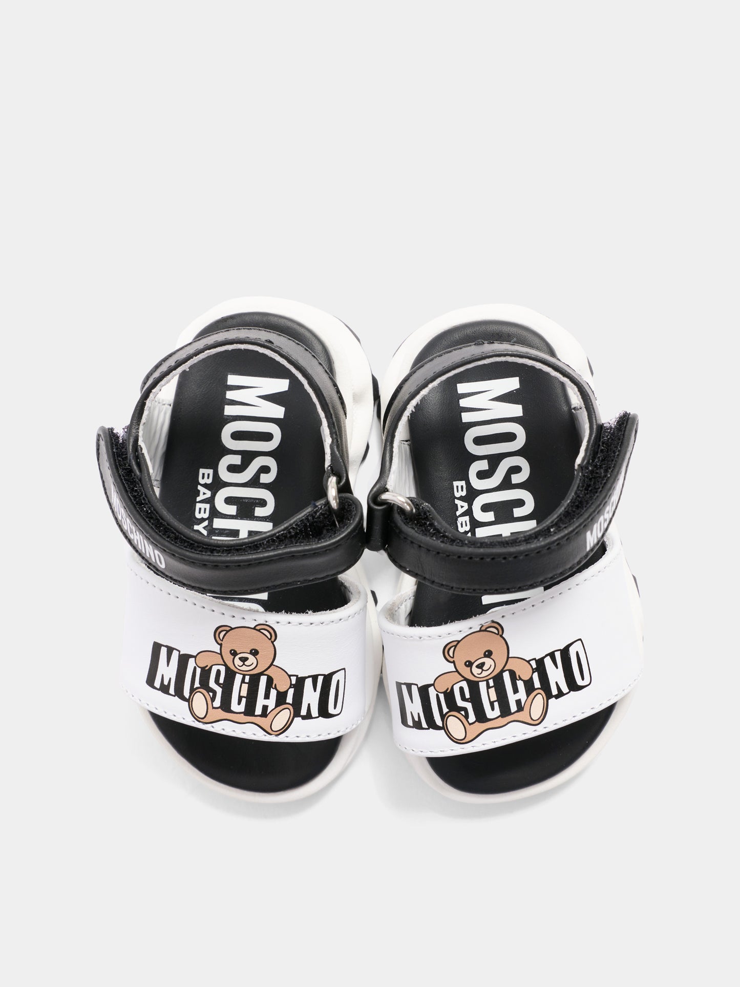 Sandali multicolor per bambini con logo,Moschino Kids,82935 - VAR3