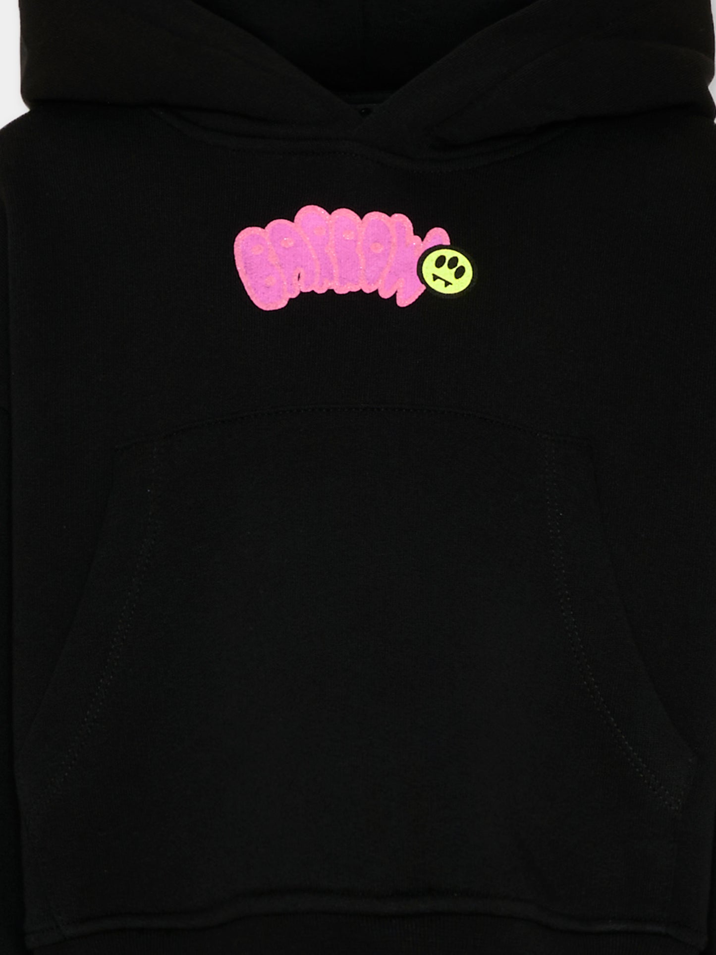 Felpa nera Barrow per bambina con logo,Barrow,S6BKJGHS004 110