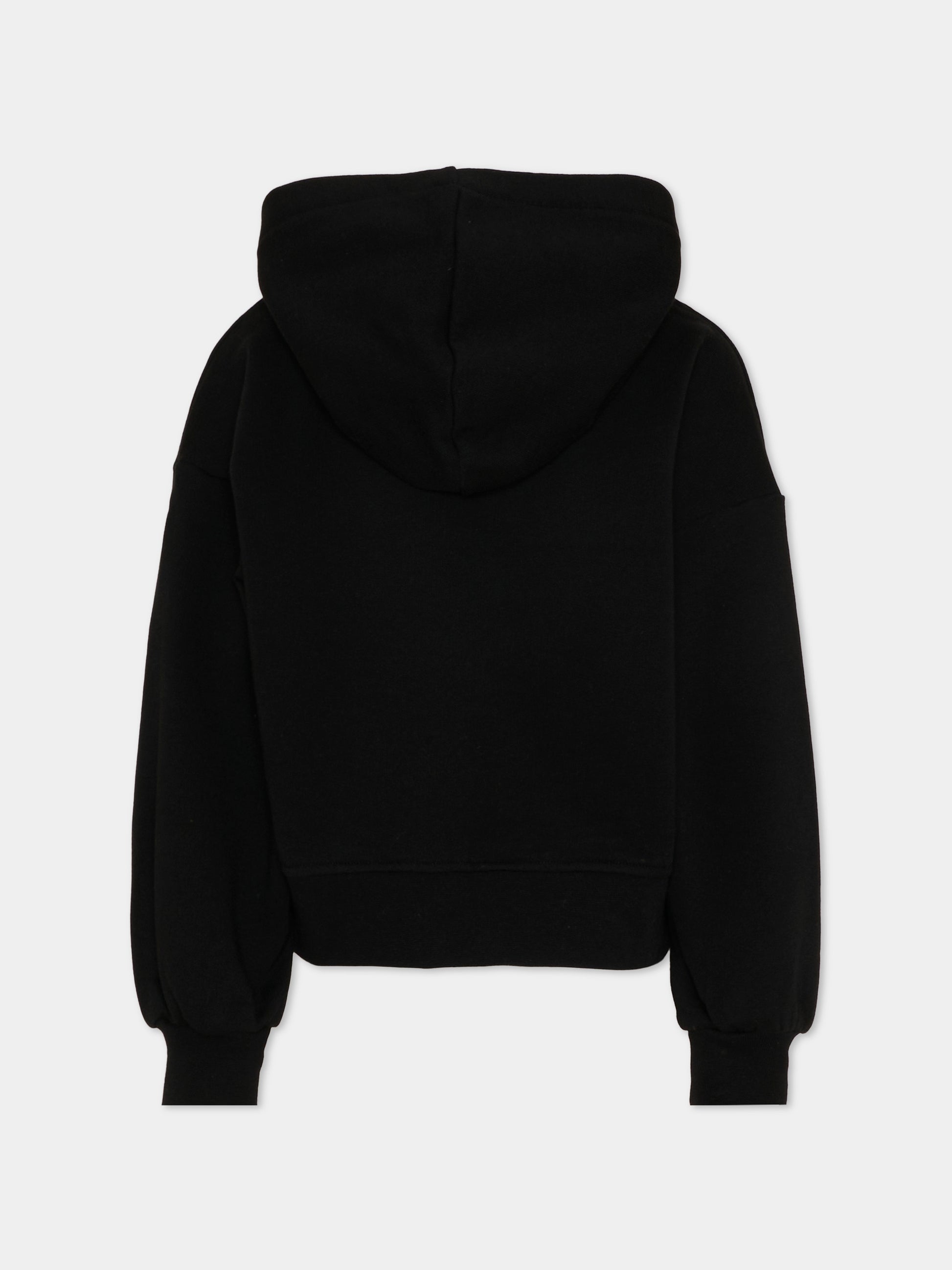 Felpa nera Barrow per bambina con logo,Barrow,S6BKJGHS178 110