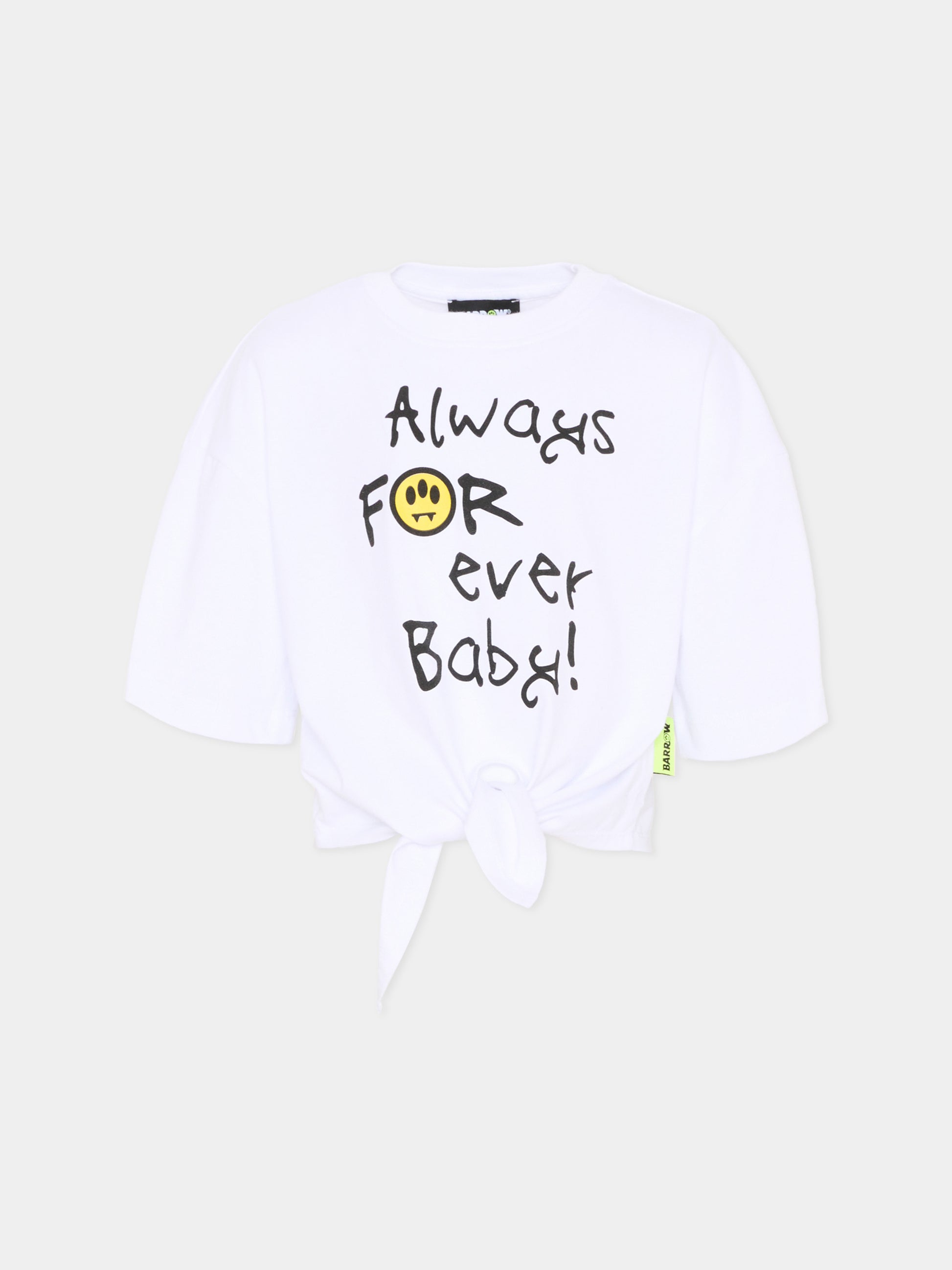 T-Shirt bianca per bambina con Teddy Bear,Barrow,S6BKJGTH140 002
