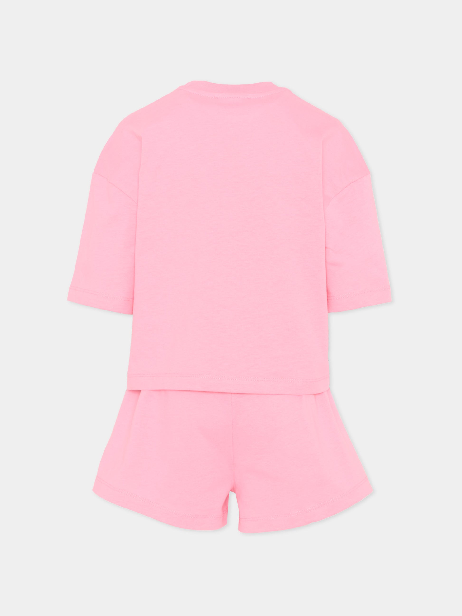 Completo sportivo rosa per bambina con orsetto,Barrow,S6BKJGTR033 BW311