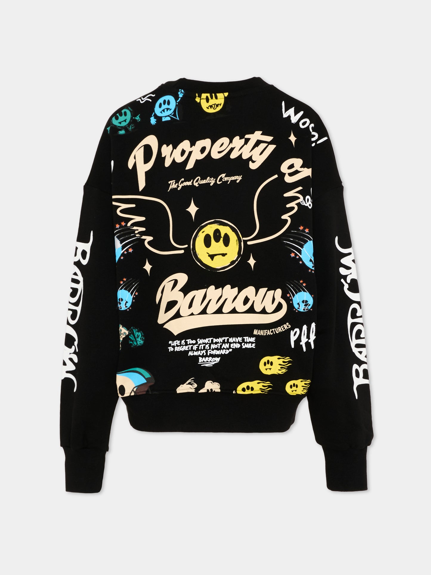 Felpa nera Barrow per bambini stampa orsetto,Barrow,S6BKJUSW078 110