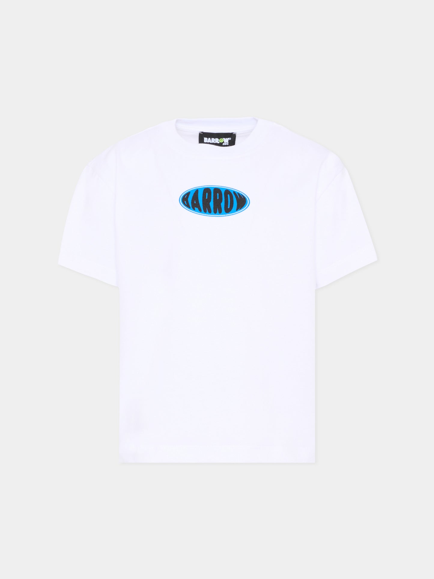T-Shirt bianca per bambino con orsetto,Barrow,S6BKJUTH074 002