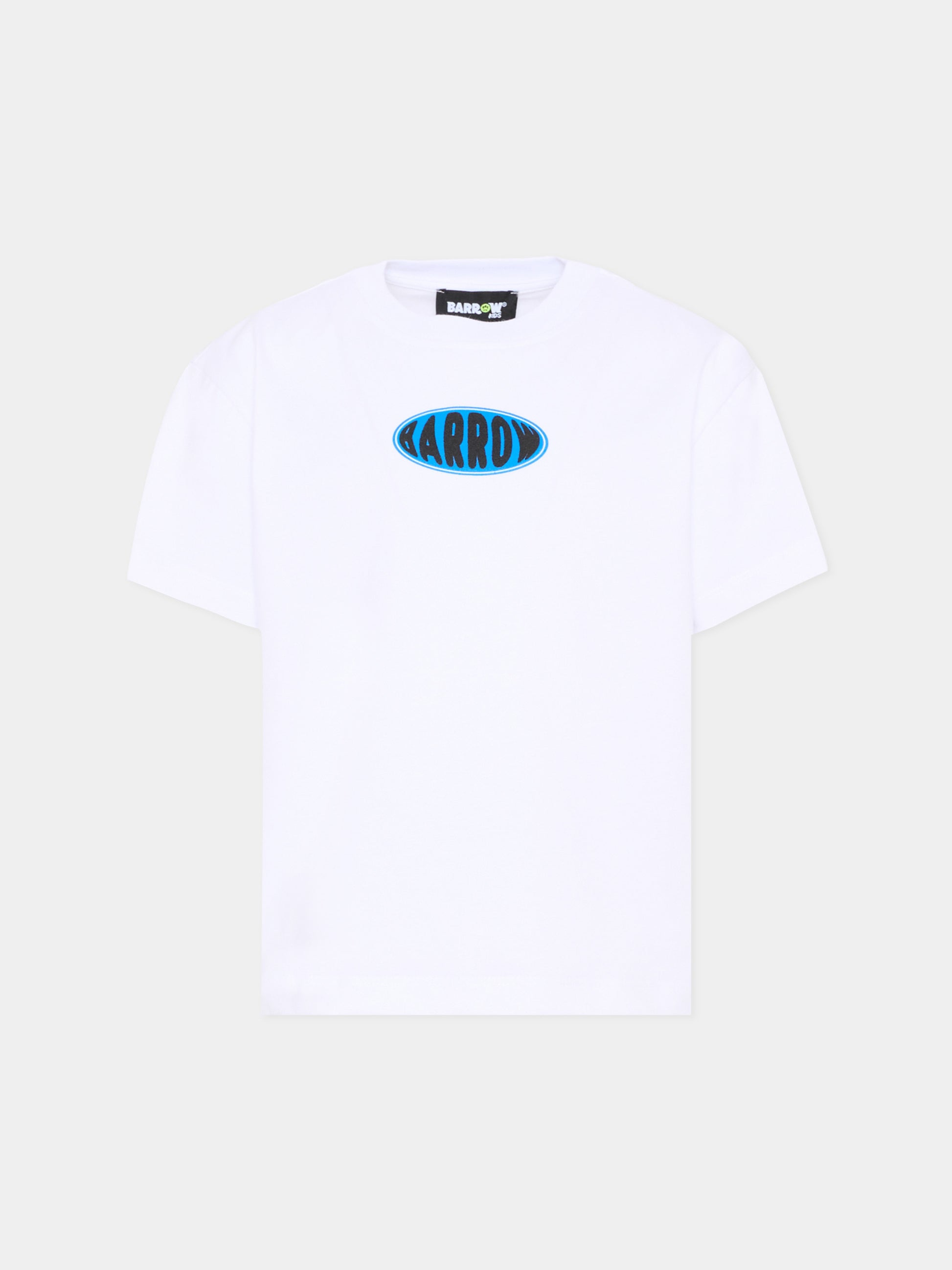 T-Shirt bianca per bambino con orsetto,Barrow,S6BKJUTH074 002
