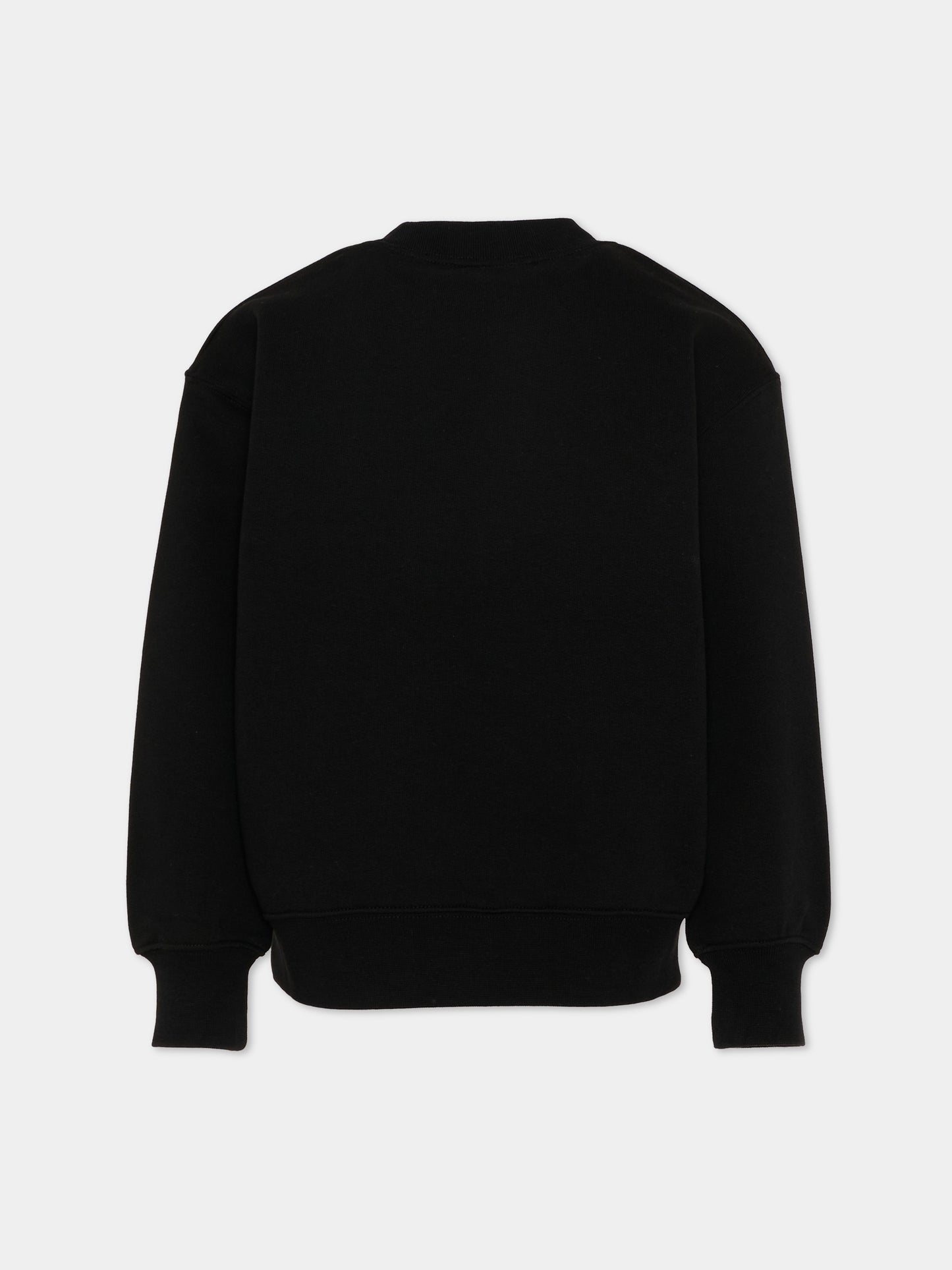 Felpa nera per bambini con Teddy Bear,Palm Angels,PBBA012S26FLE002 110