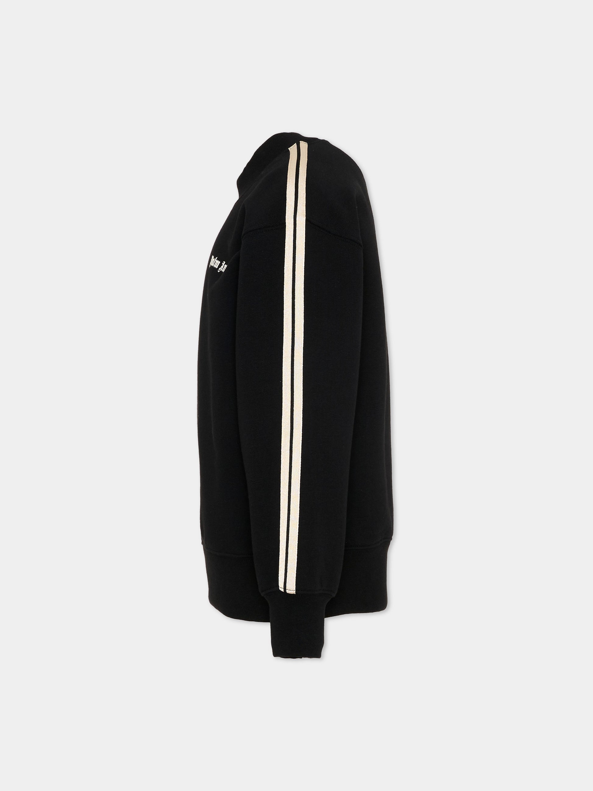 Felpa nera Palm Angels per bambini,Palm Angels,PBBA012S26FLE005 110