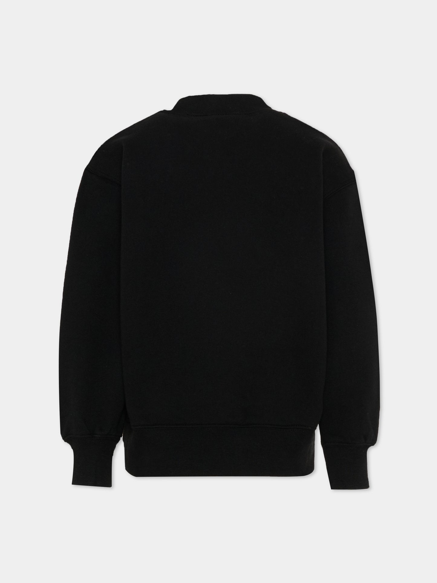 Felpa nera Palm Angels per bambini,Palm Angels,PBBA012S26FLE00A 110